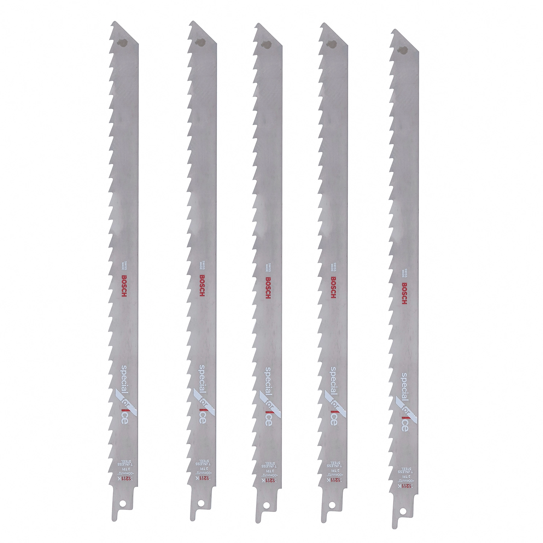 Jogo de Lâminas de Serra Sabre para Materiais Congelados 2608652900-000 5 Peças Bosch