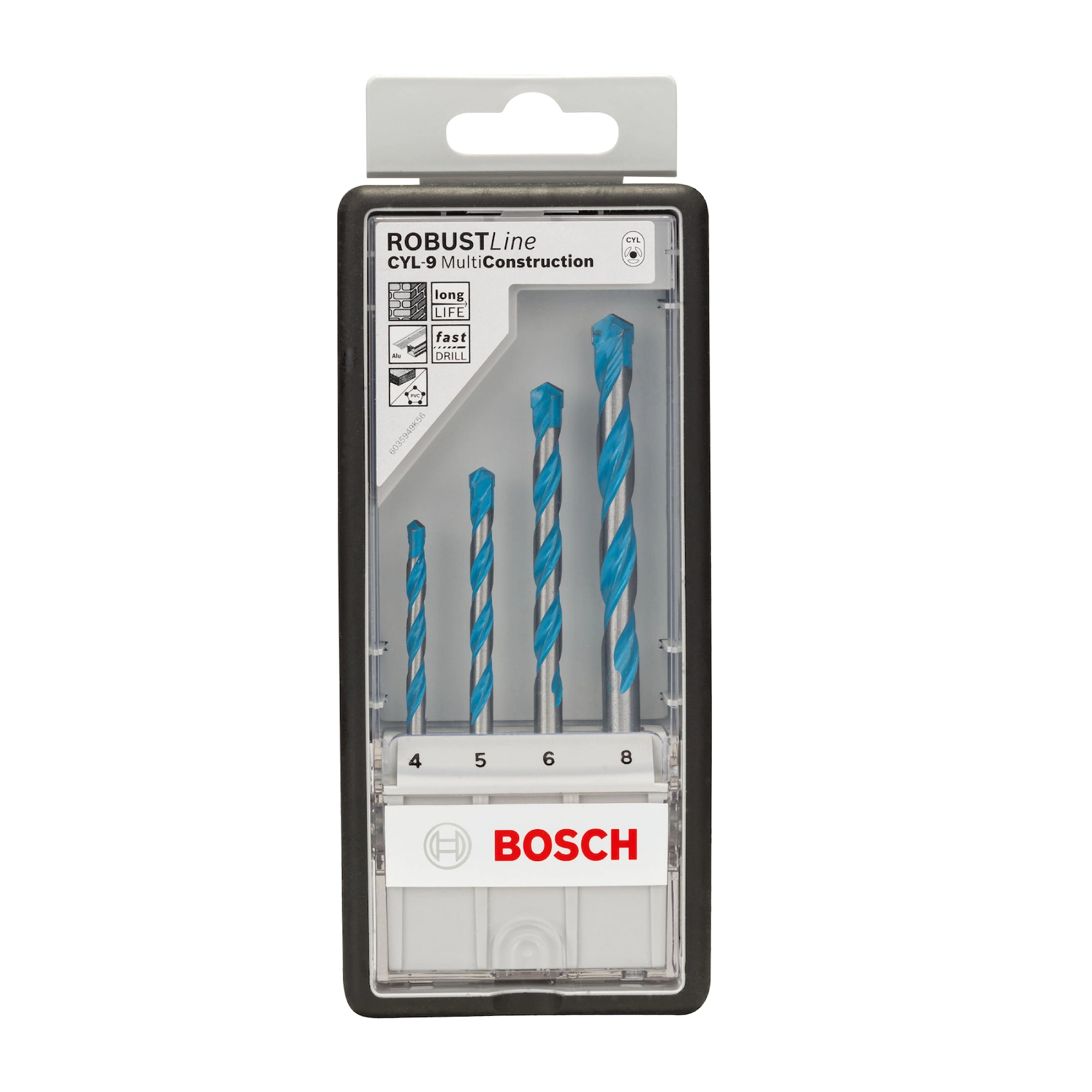 Jogo de Brocas Multimateriais de 4 a 8mm Bosch