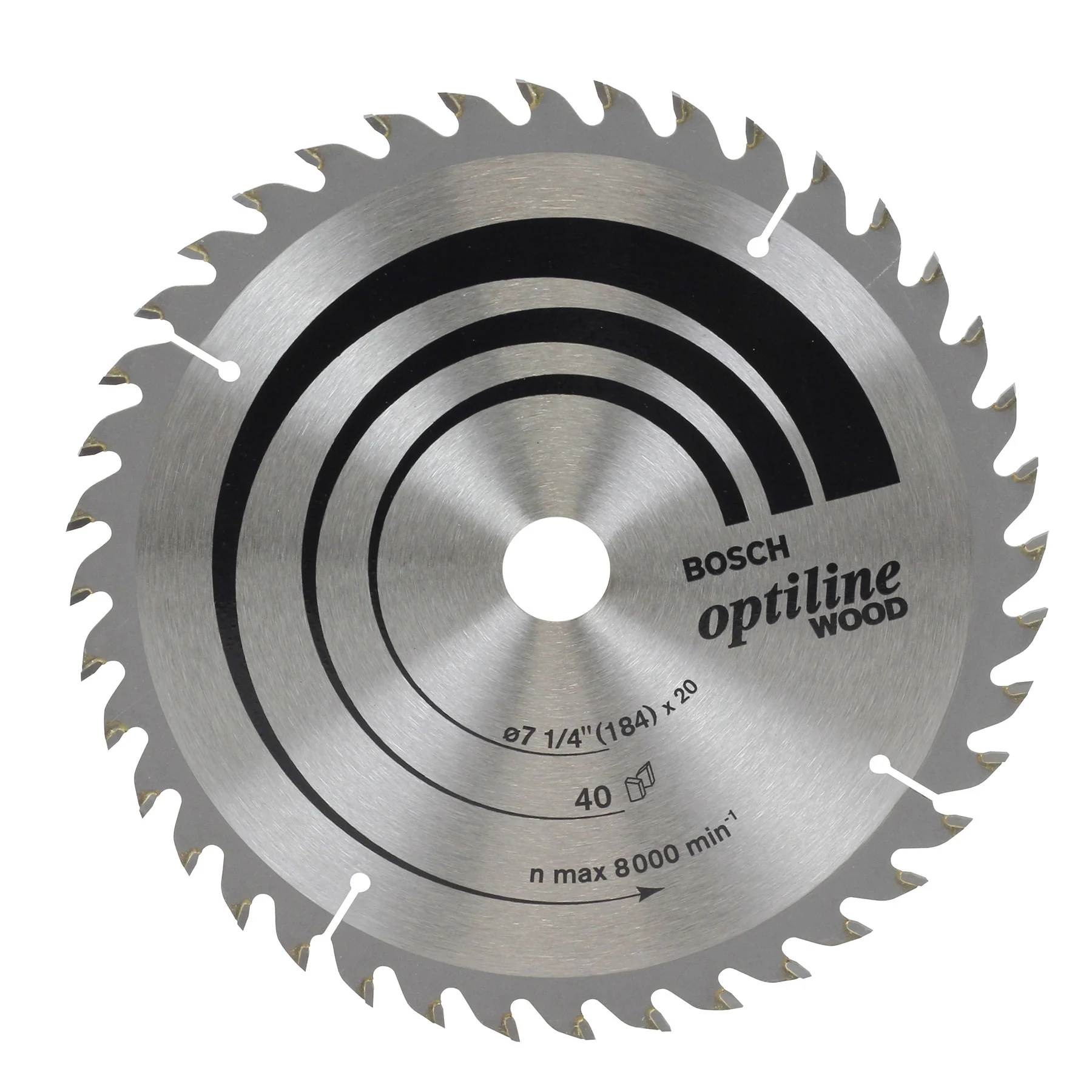Disco de Serra Circular para Madeira 184x20mm 40 dentes Bosch