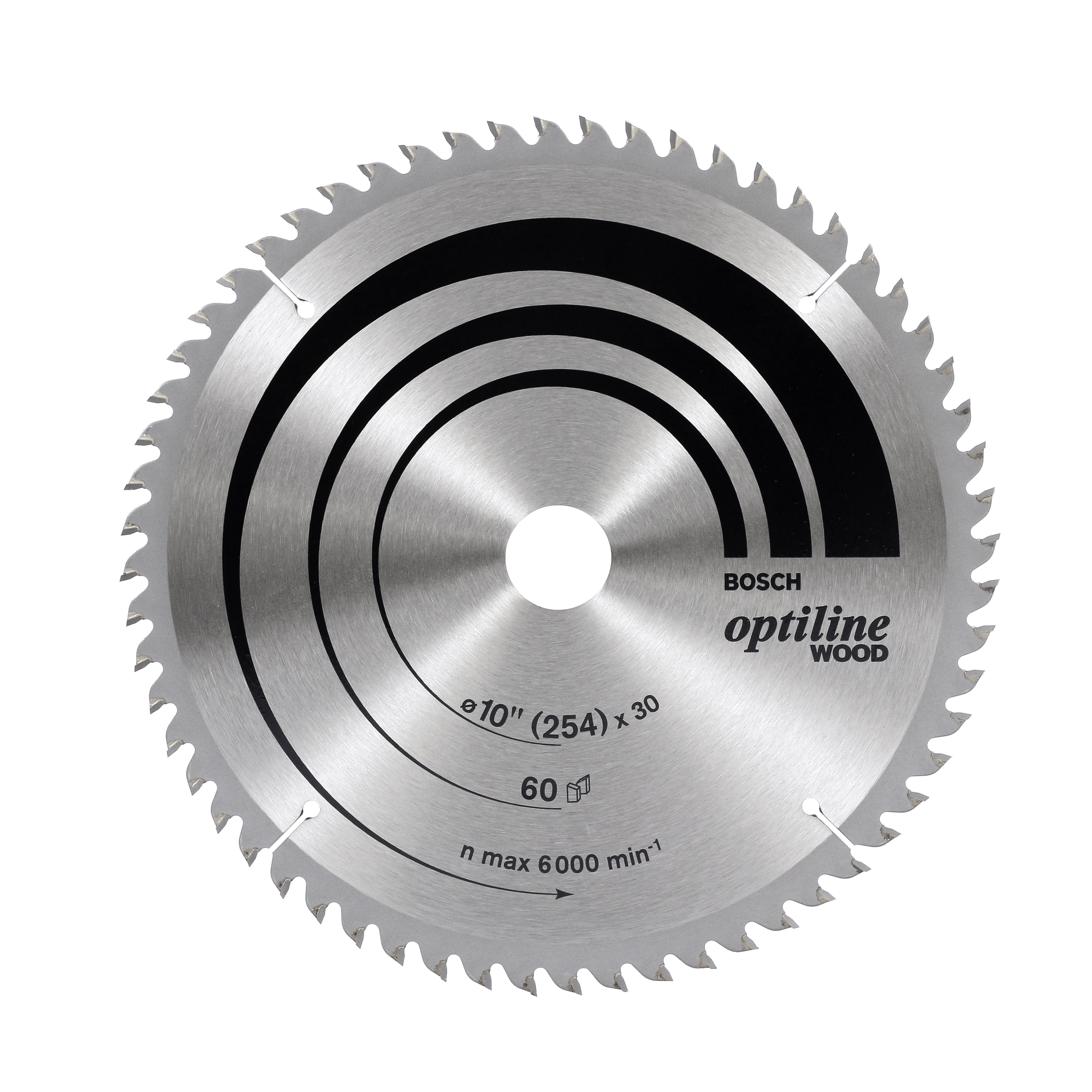 Disco de Serra Circular para Madeira 250x25,4mm 60 dentes Bosch