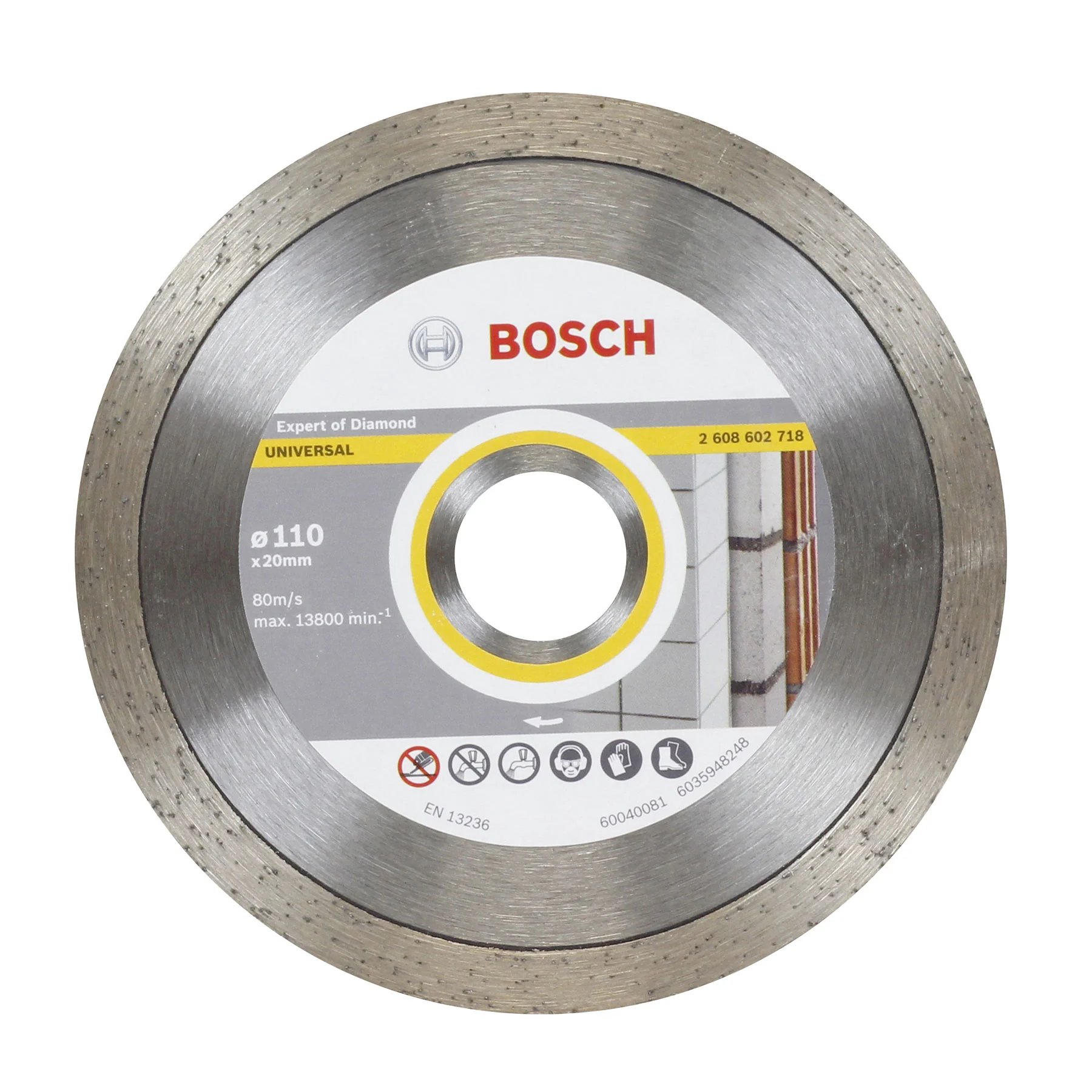 Disco de Corte Diamantado para Concreto 4.3/8" 110mm 1 unidade Expert of Diamond Bosch