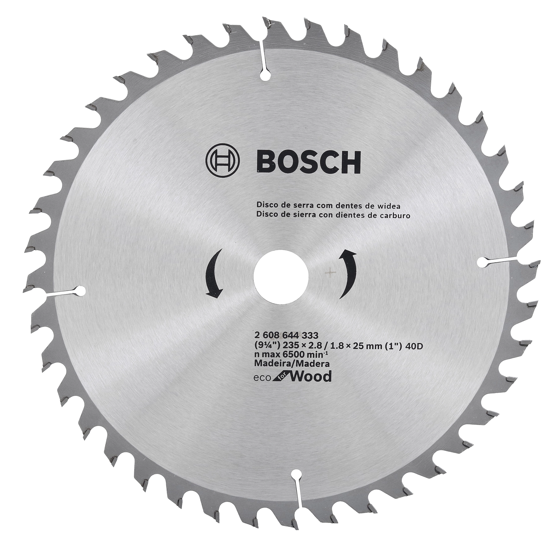 Disco de Serra Circular Eco D235X40T 40D Bosch
