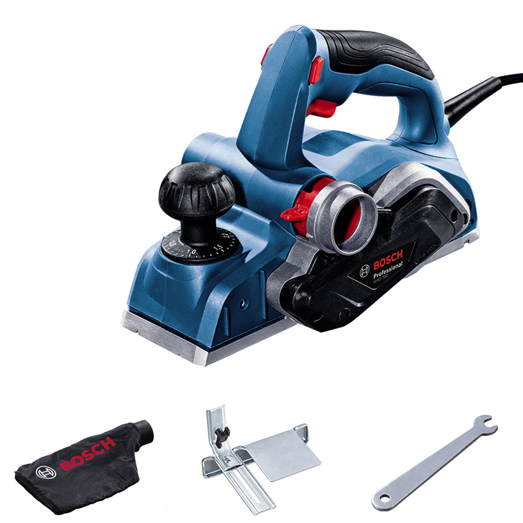 Plaina GHO 700 700W 127V (110V) 2 Lâminas e Coletor de Pó Bosch