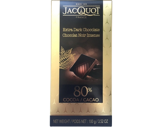 Chocolate Fra Jacquot Extra Dark 80 Cacau 100g