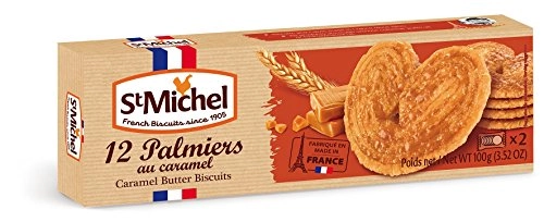 Biscoito Folhado Pedaços De Caramelo St Michel Caixa 100g