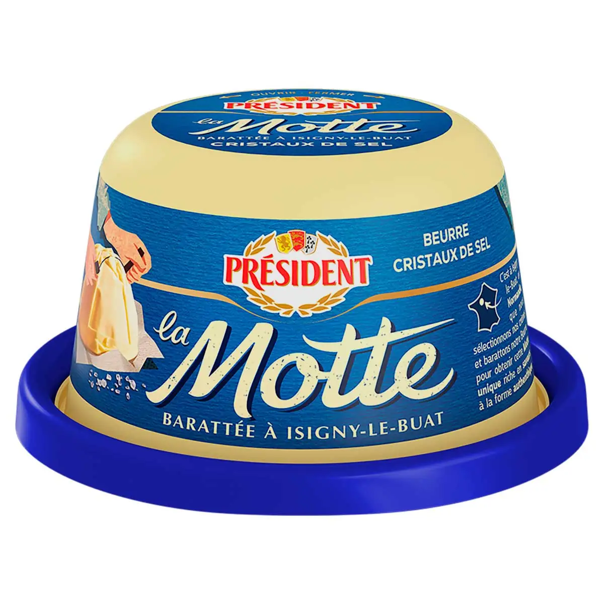 Manteiga Francesa com Sal PRÉSIDENT La Motte Pote 250g