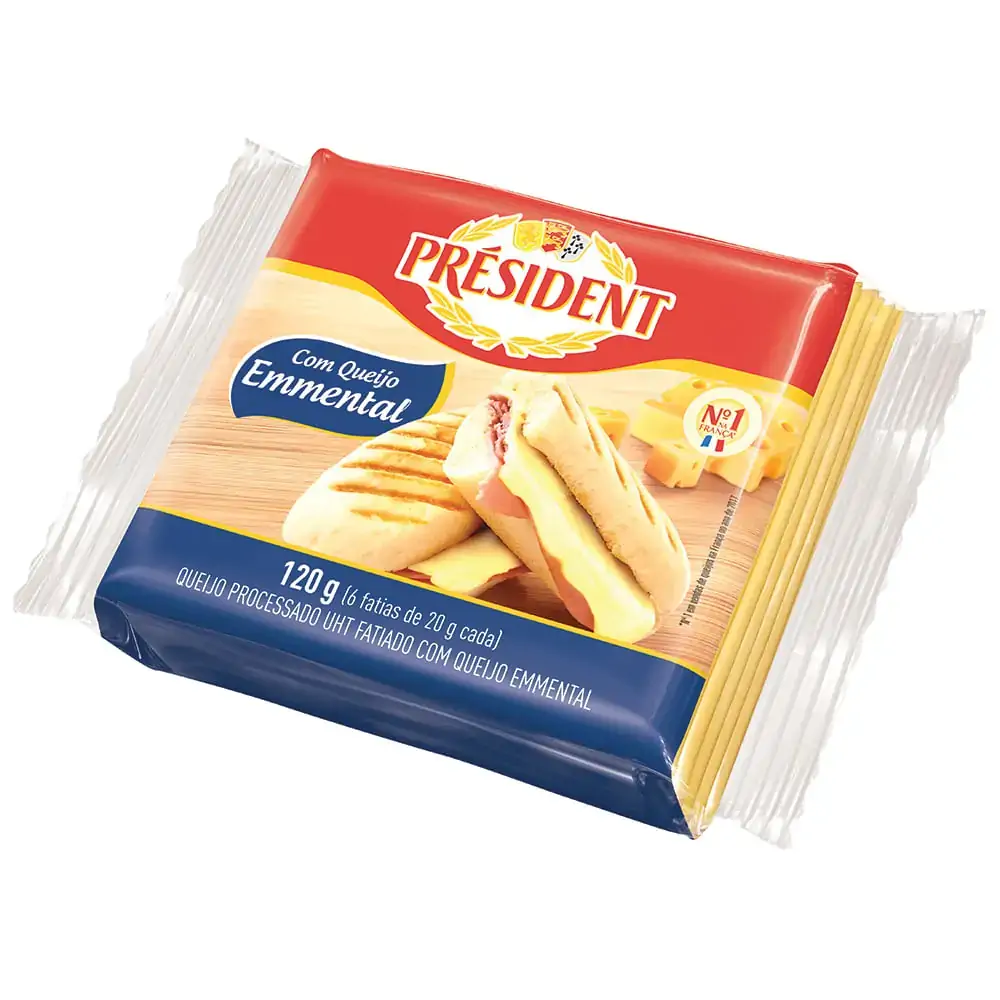 Queijo Processado Emmental Presid 120g