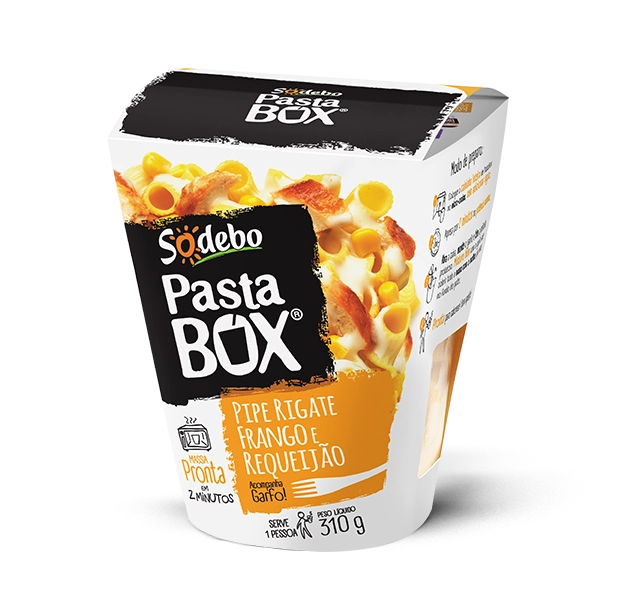 Pipe Rigate Frango E Requeijão Sodebo Pasta Box Caixa 310g