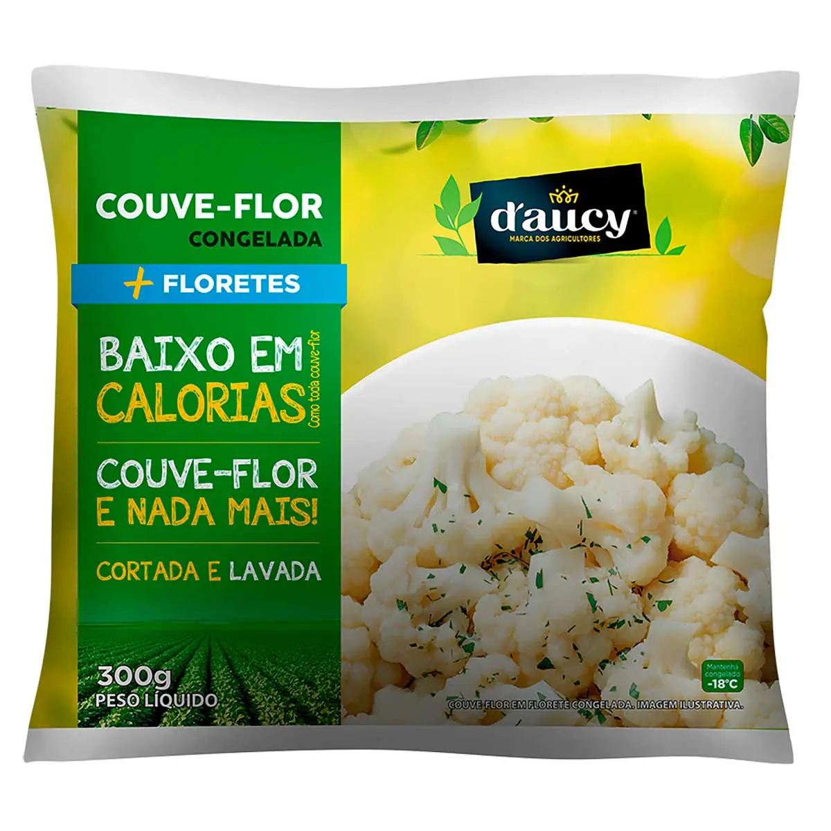 Couve Flor Florete Congelado D´AUCY Pacote 300g