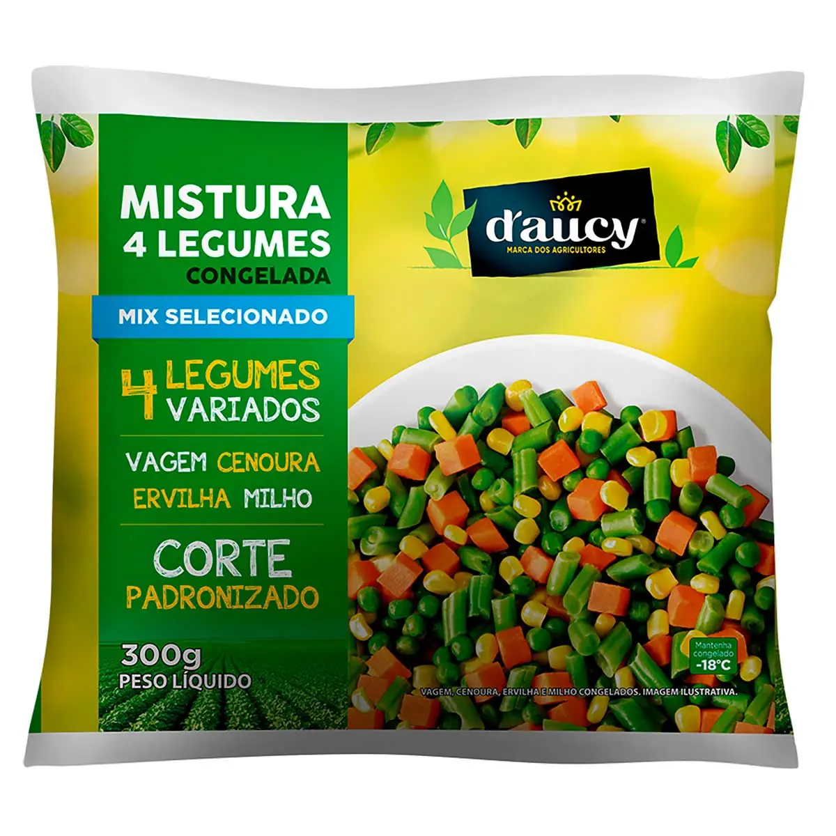 Mix Vegetais Congelado D´AUCY Pacote 300g