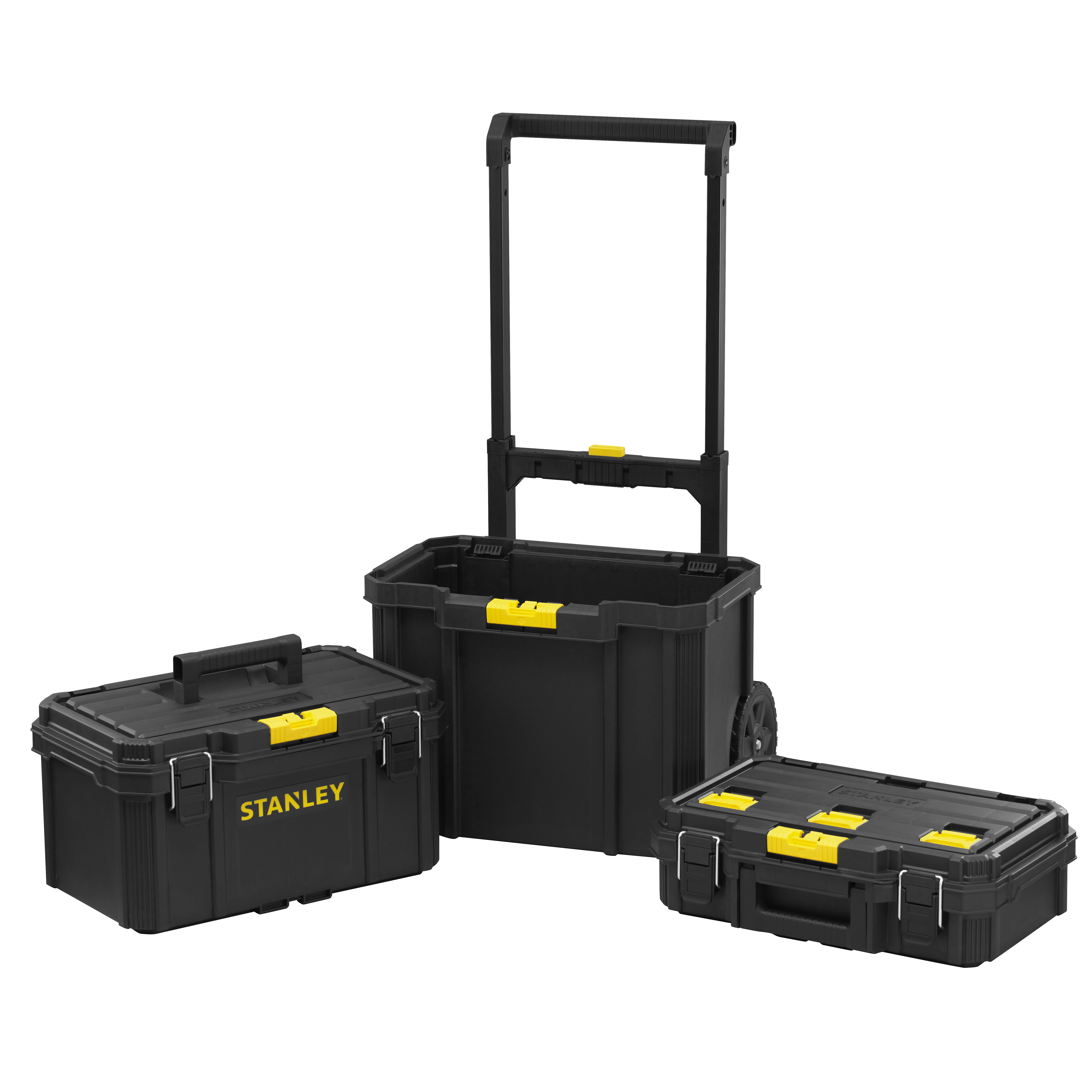 Caixa 3 em 1 Quick-Link com Rodas 7" Revestida de Borracha STST83319-1 Stanley