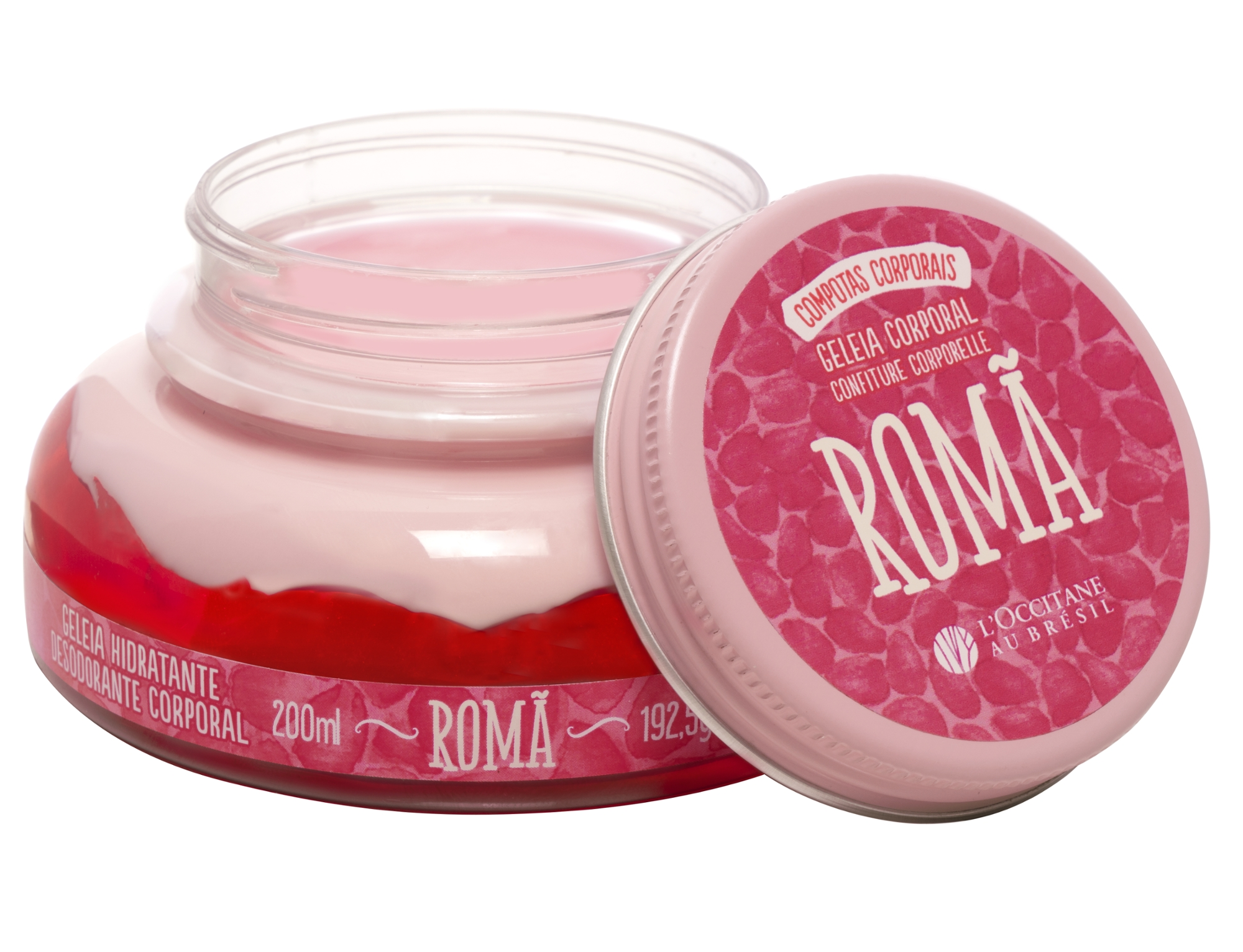 Geleia Hidratante Desodorante Corporal Romã Loccitane Au Bresil 200ml