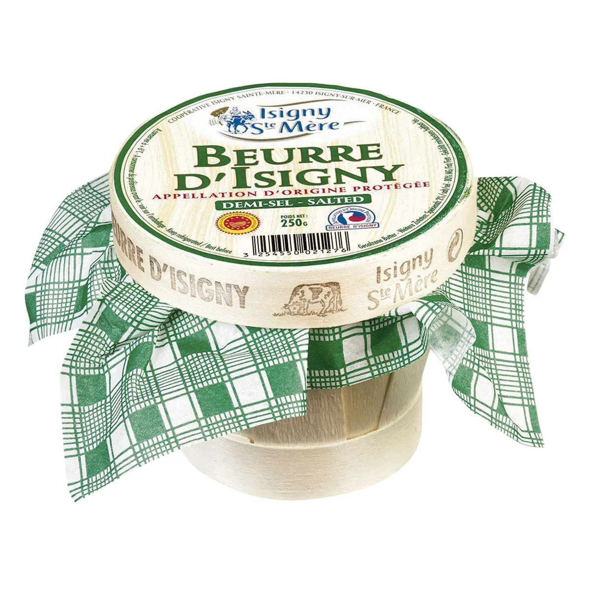 Manteiga com Sal BEURRE D´ ISIGNY Pote de Madeira 250g