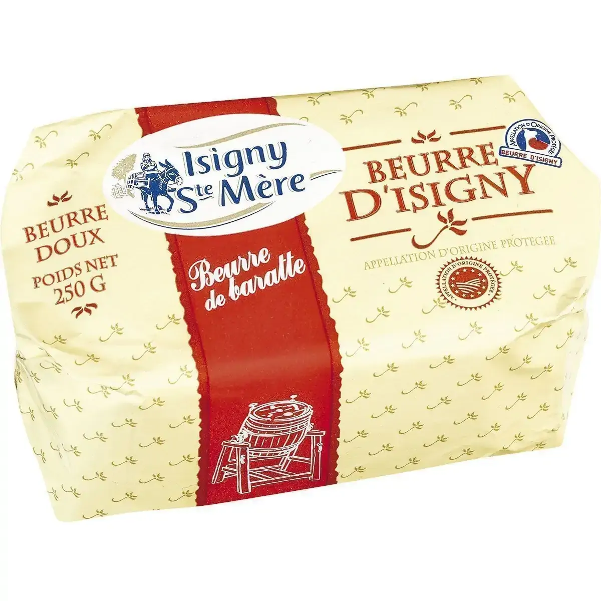 Manteiga sem Sal BEURRE D´ ISIGNY Beurre de Barotte 250g
