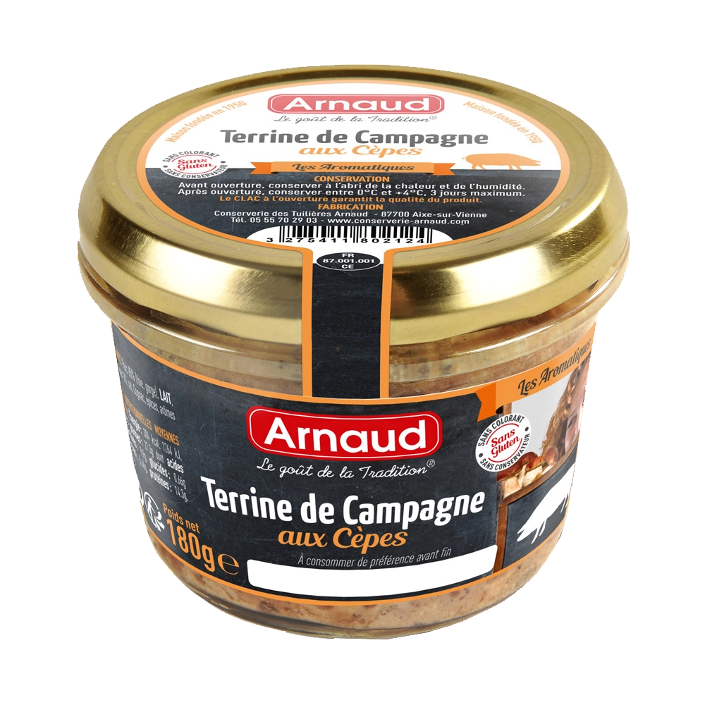 Pate Suino Arnoud C/cogumelo Vd 180g