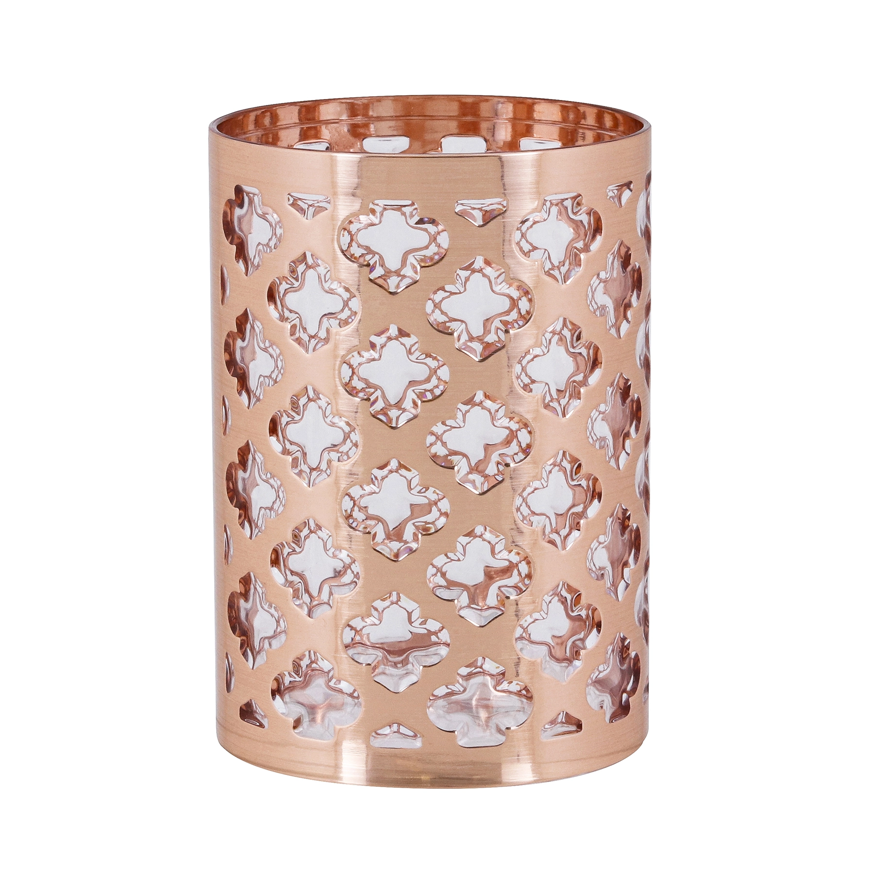 Porta Objetos de Bancada para Banheiro Plástico Cobre Jasmine Sensea