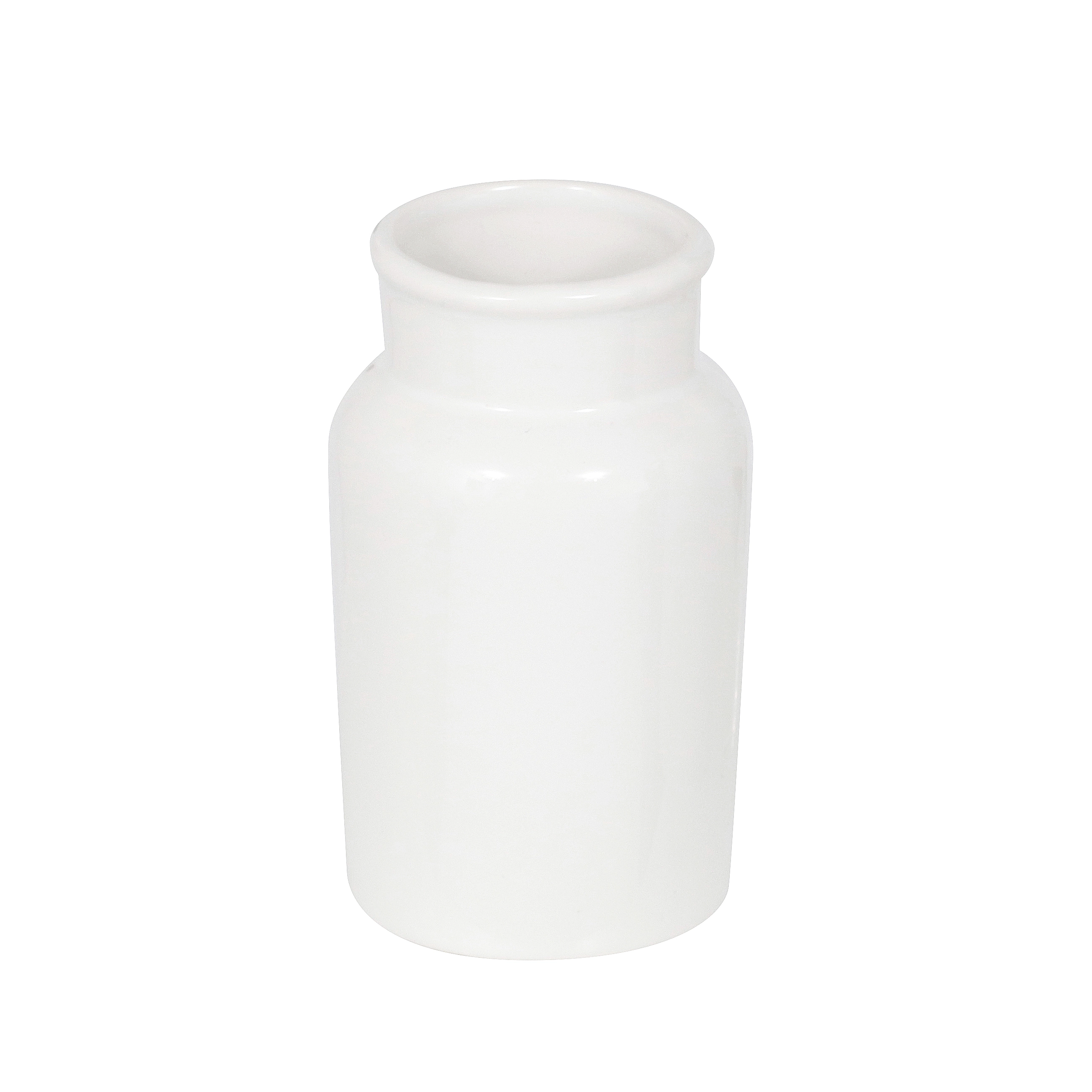 Porta Objeto de Banheiro Cerâmica Redondo Branco Pendora Sensea