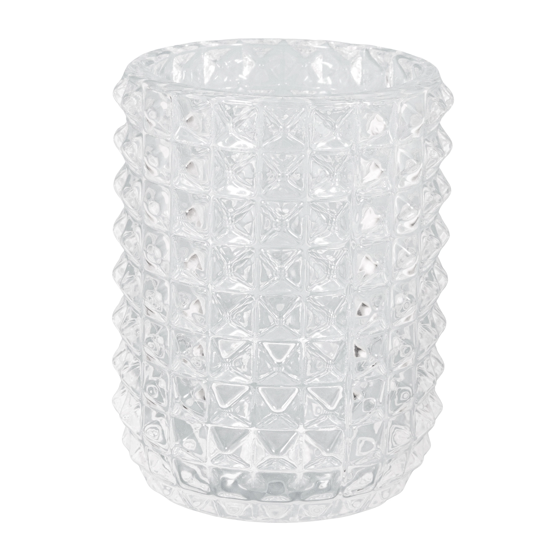 Porta Objetos de Bancada para Banheiro Vidro Transparente Crystal Sensea