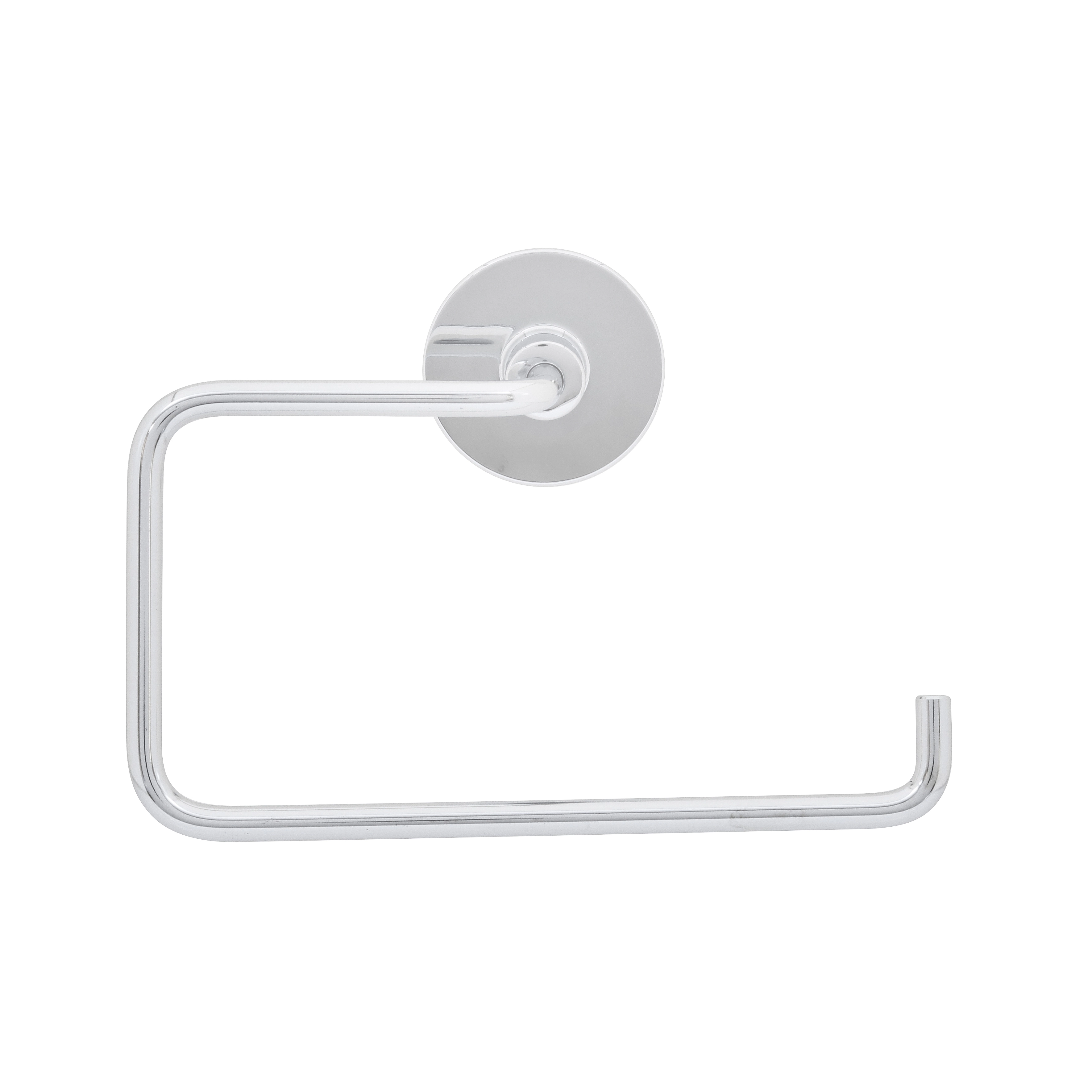 Porta Toalha Rosto Argola Metal Brilhante Parafuso Spring Sensea