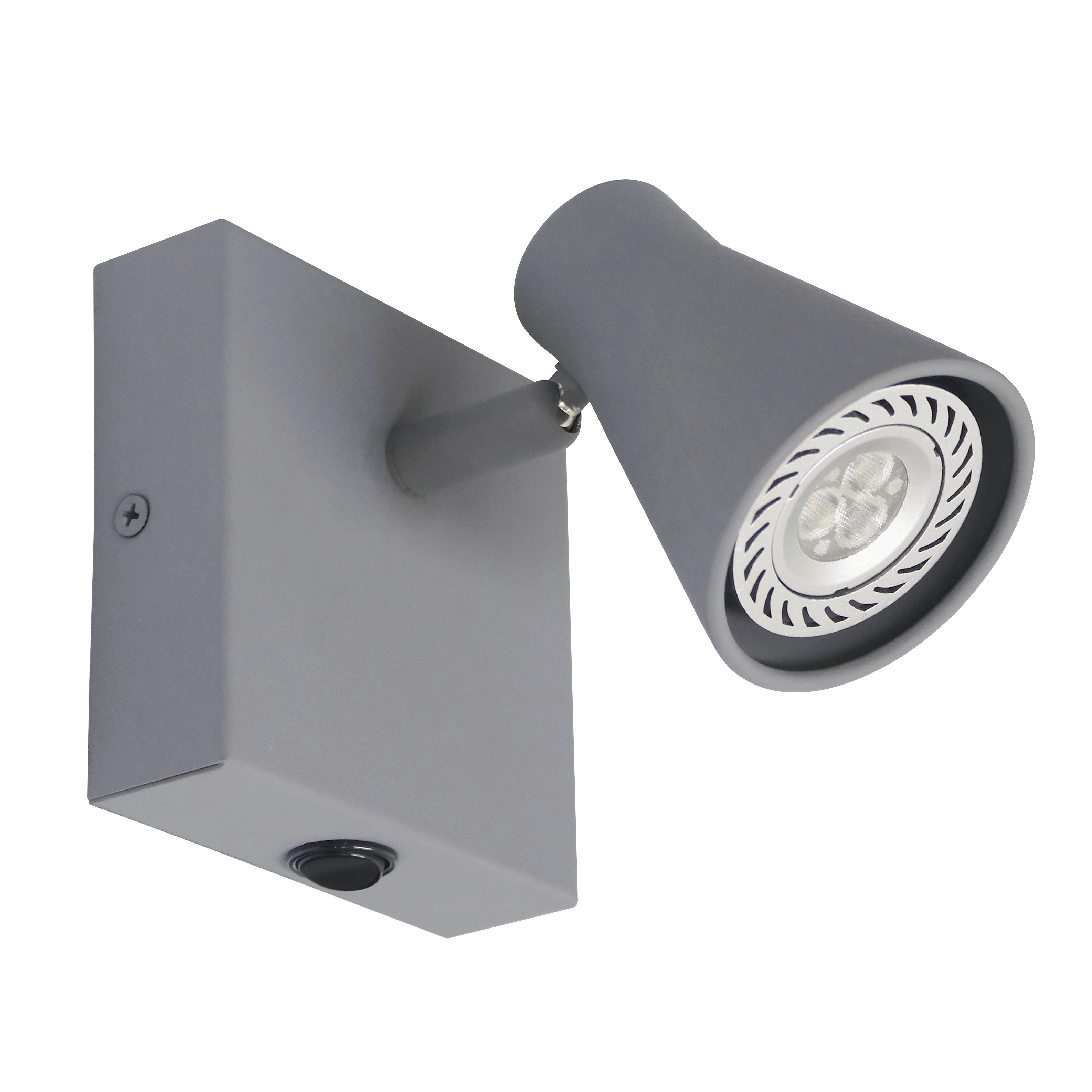 Arandela de Parede Cinza Metal Szari Inspire