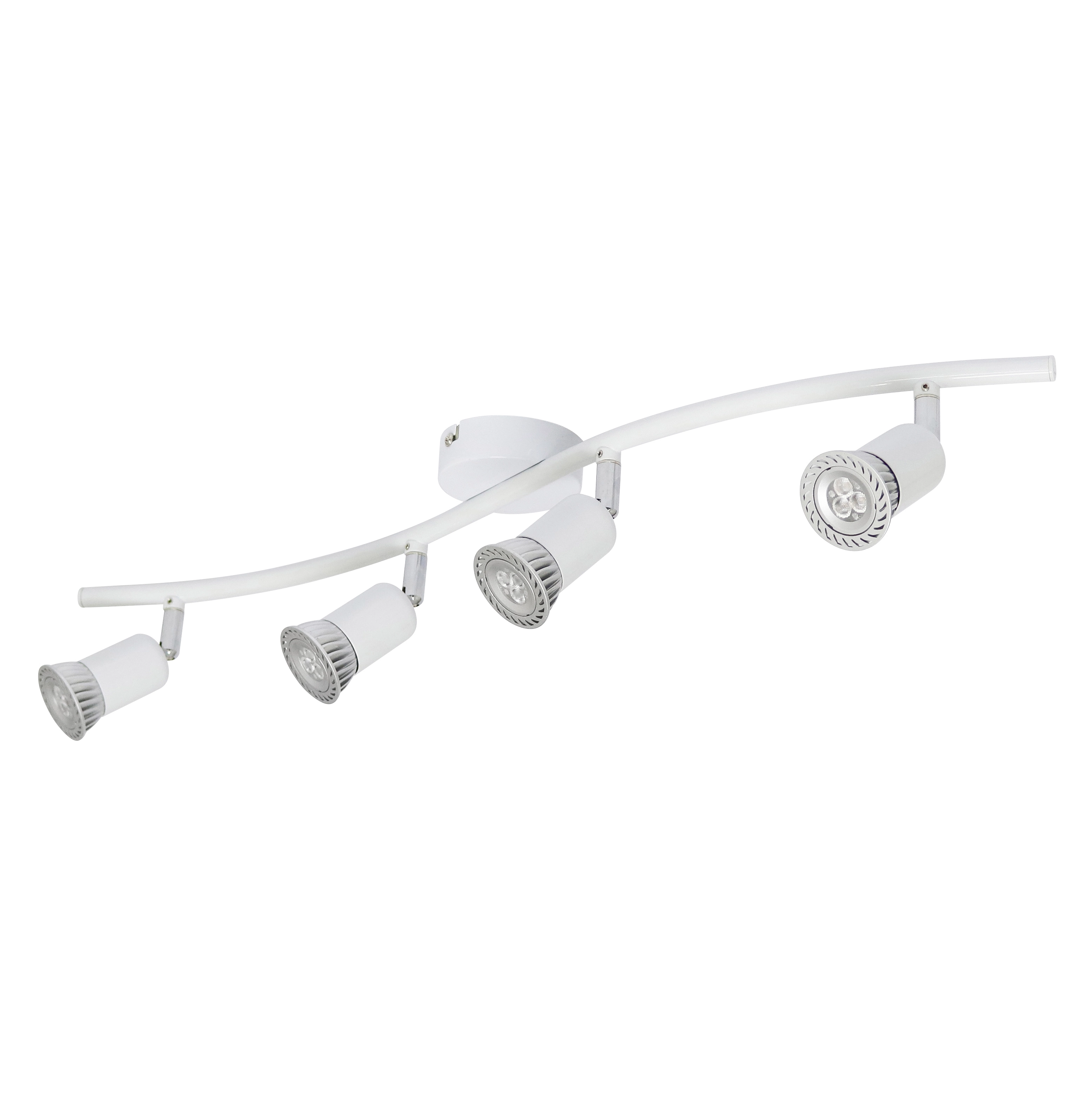 Spot de Sobrepor Retangular 4 Lâmpadas Basic Branco IP20 Inspire