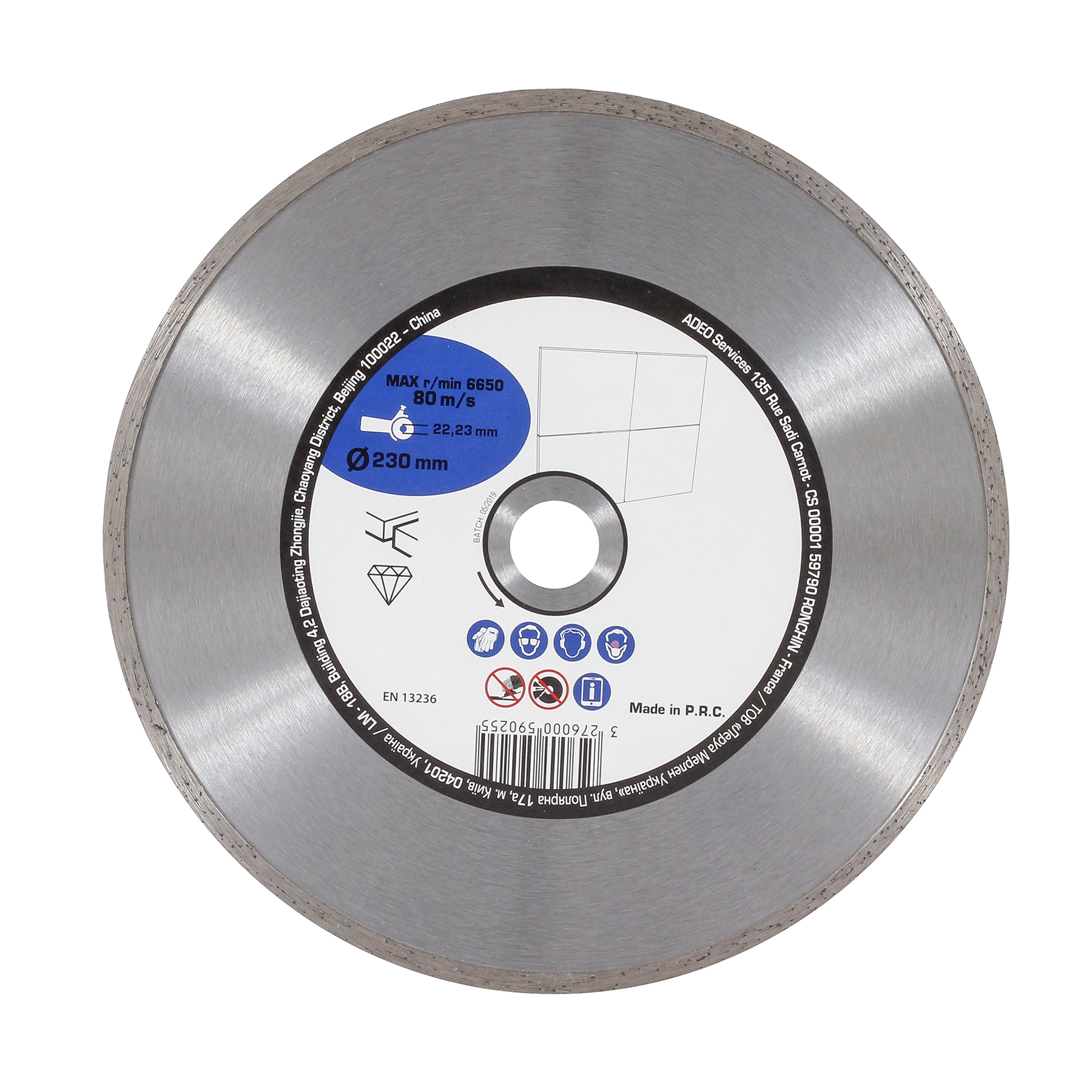 Disco de Corte Diamantado Contínuo 230x22,23mm MP
