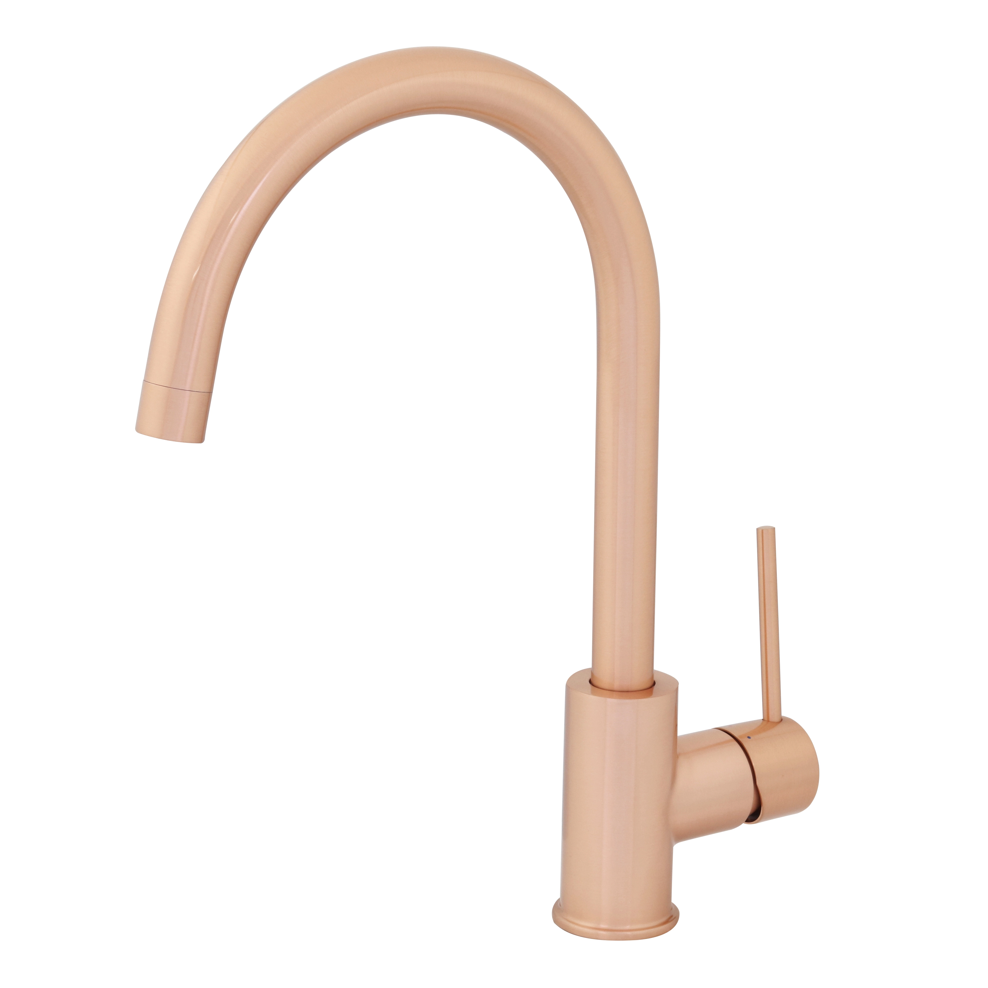 Torneira Monocomando para Pia de Cozinha Bica Alta Rose Gold Loa Delinia