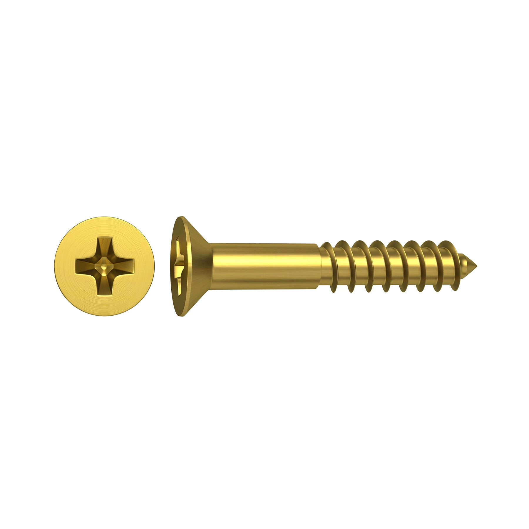 Parafuso para Madeira Cabeça Chata Philips 2,5x12mm 40 Peças Standers