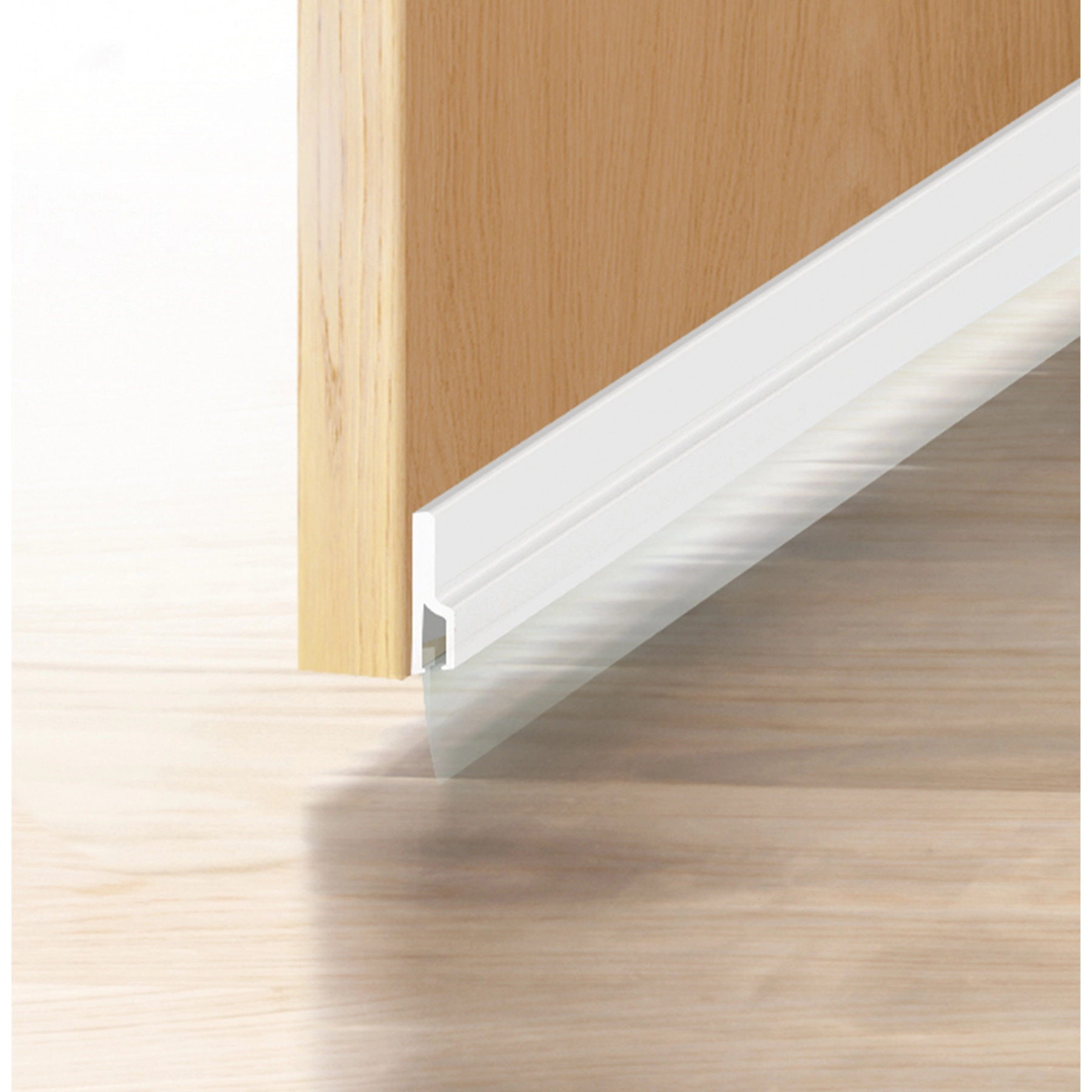 Veda Porta Adesivo "Espátula" Branco 100cm para Vão 2mm 1 peça Axton