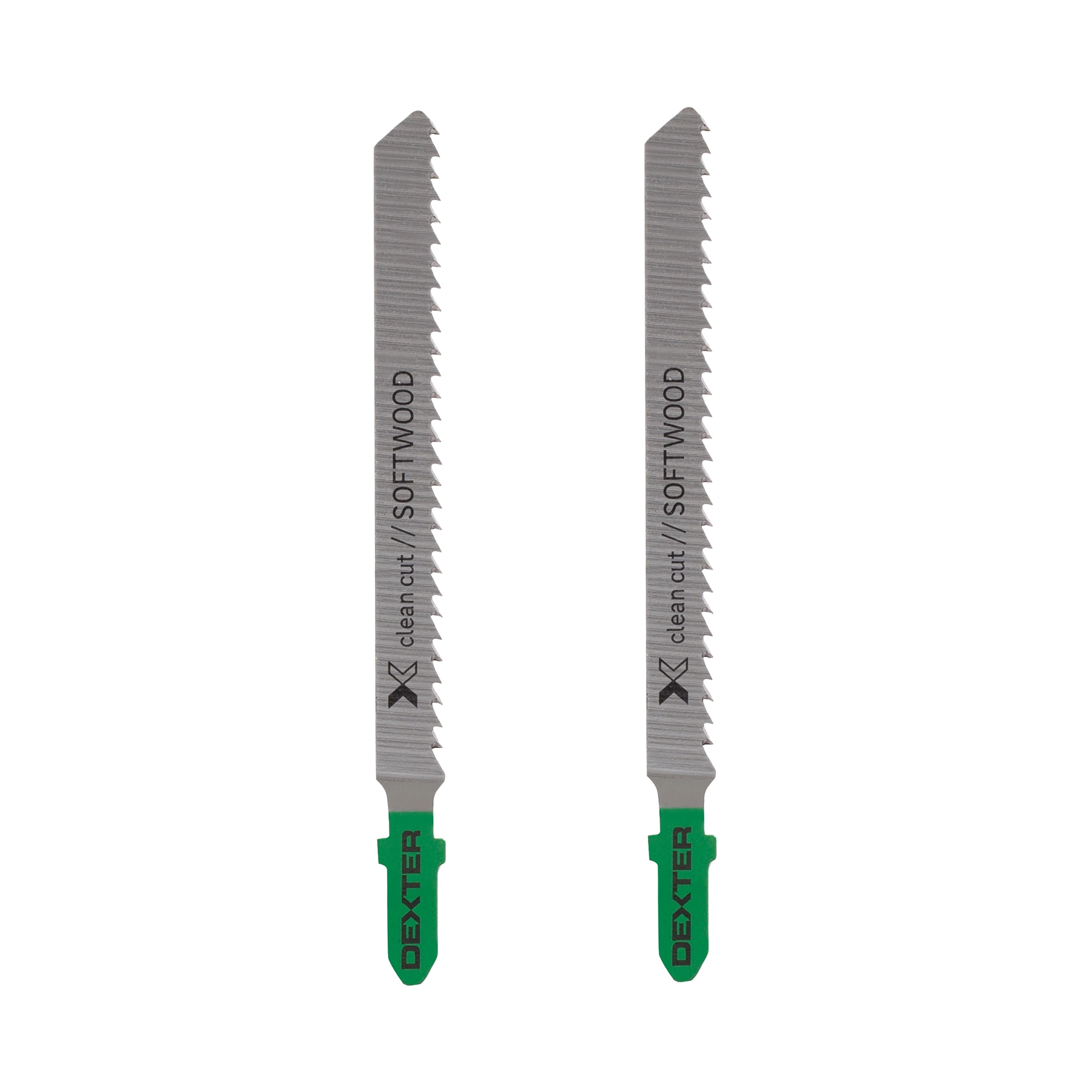 Lâminas de Serra Tico-Tico para Madeira Macia 3-30mm 2 Peças Dexter