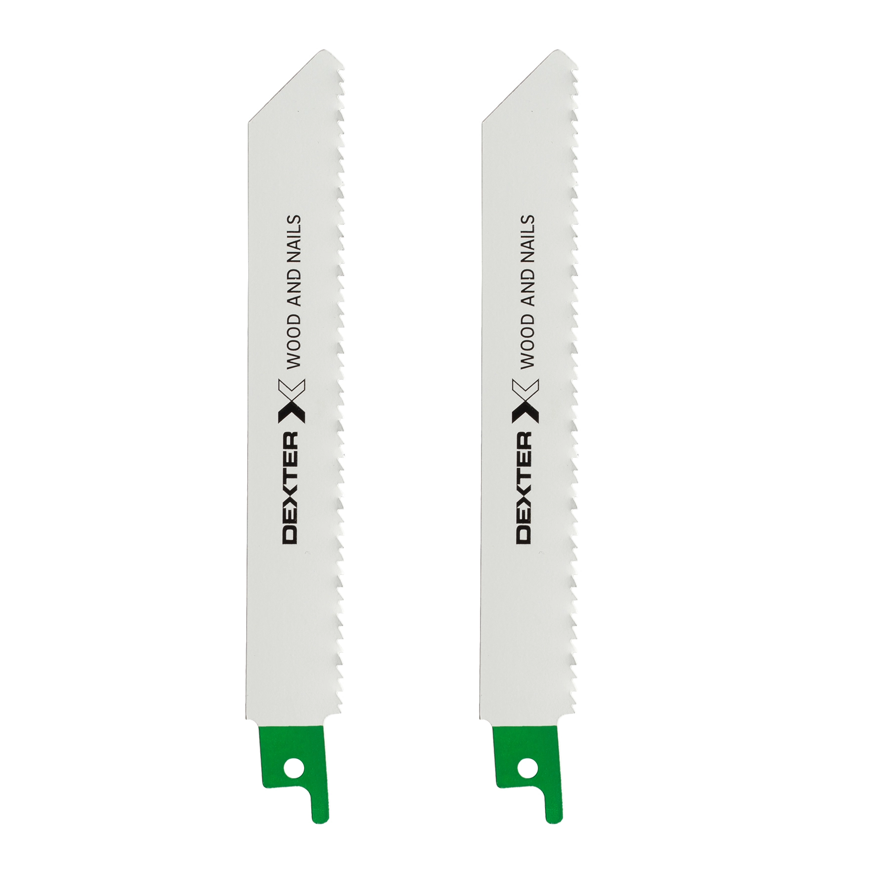 Lâminas de Serra Sabre para Madeira com Pregos até 100mm 2 Peças Dexter