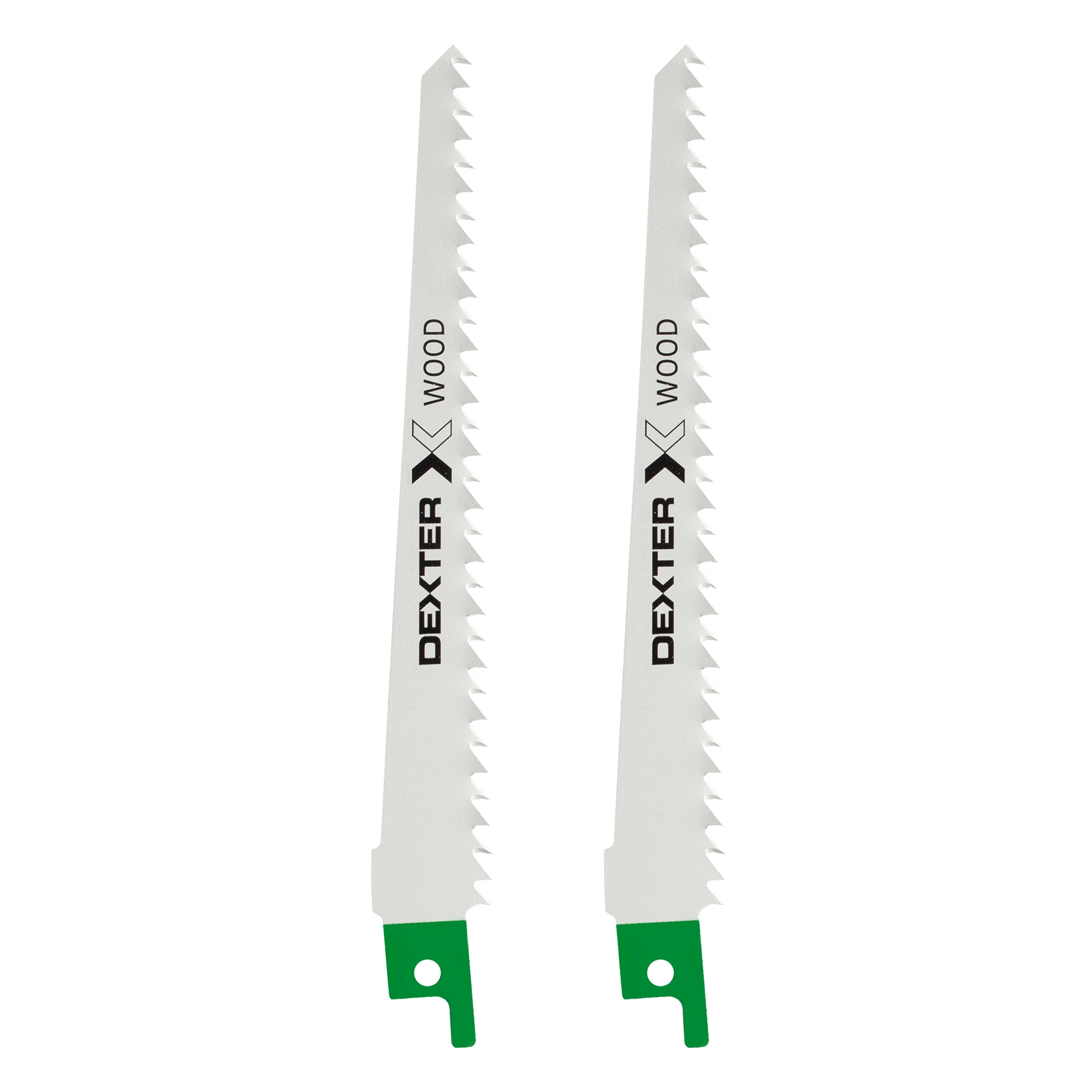 Lâminas de Serra Sabre para Madeira Macia 6-100mm 2 Peças Dexter