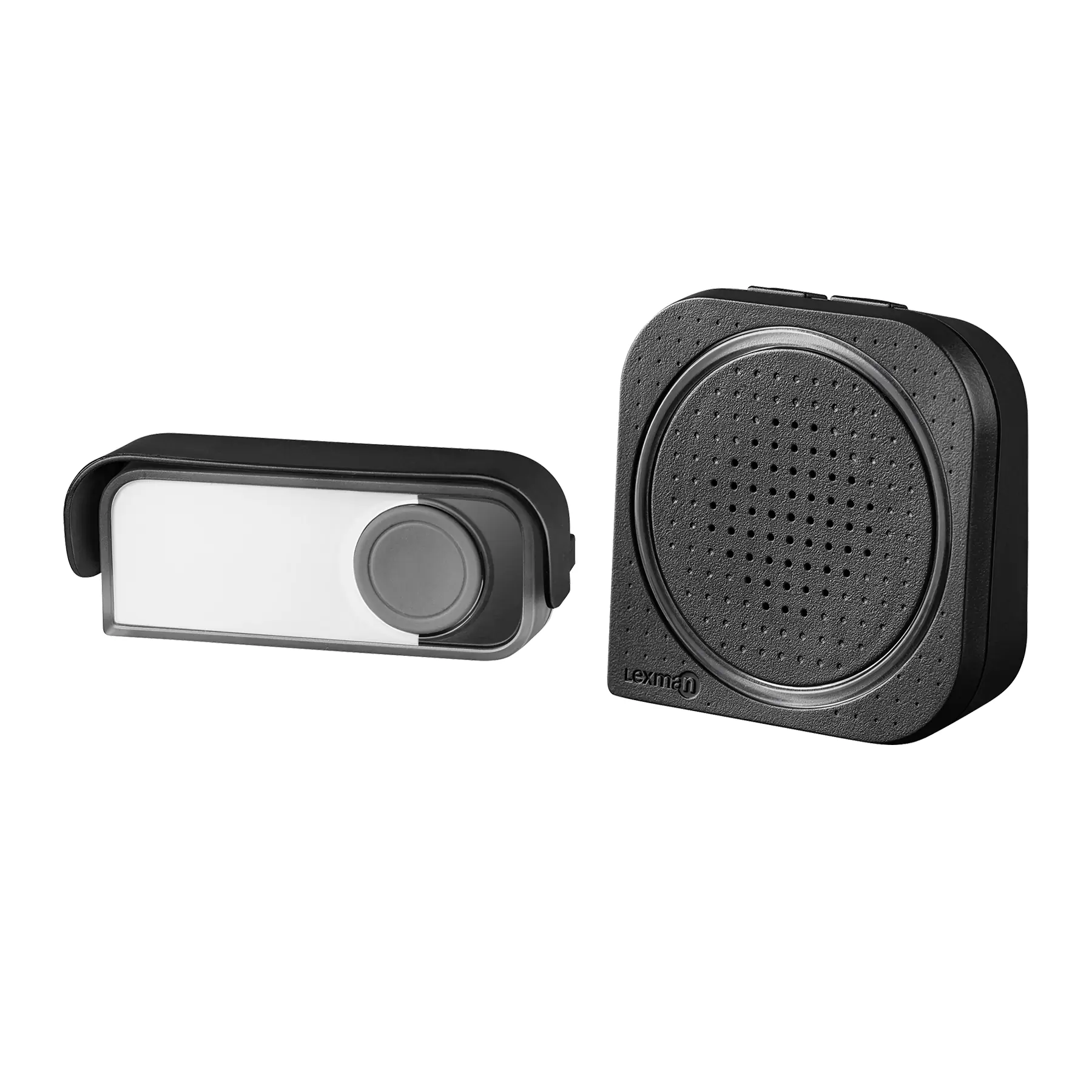 Kit Campainha D05 Sem Fio Portátil Preta Lexman