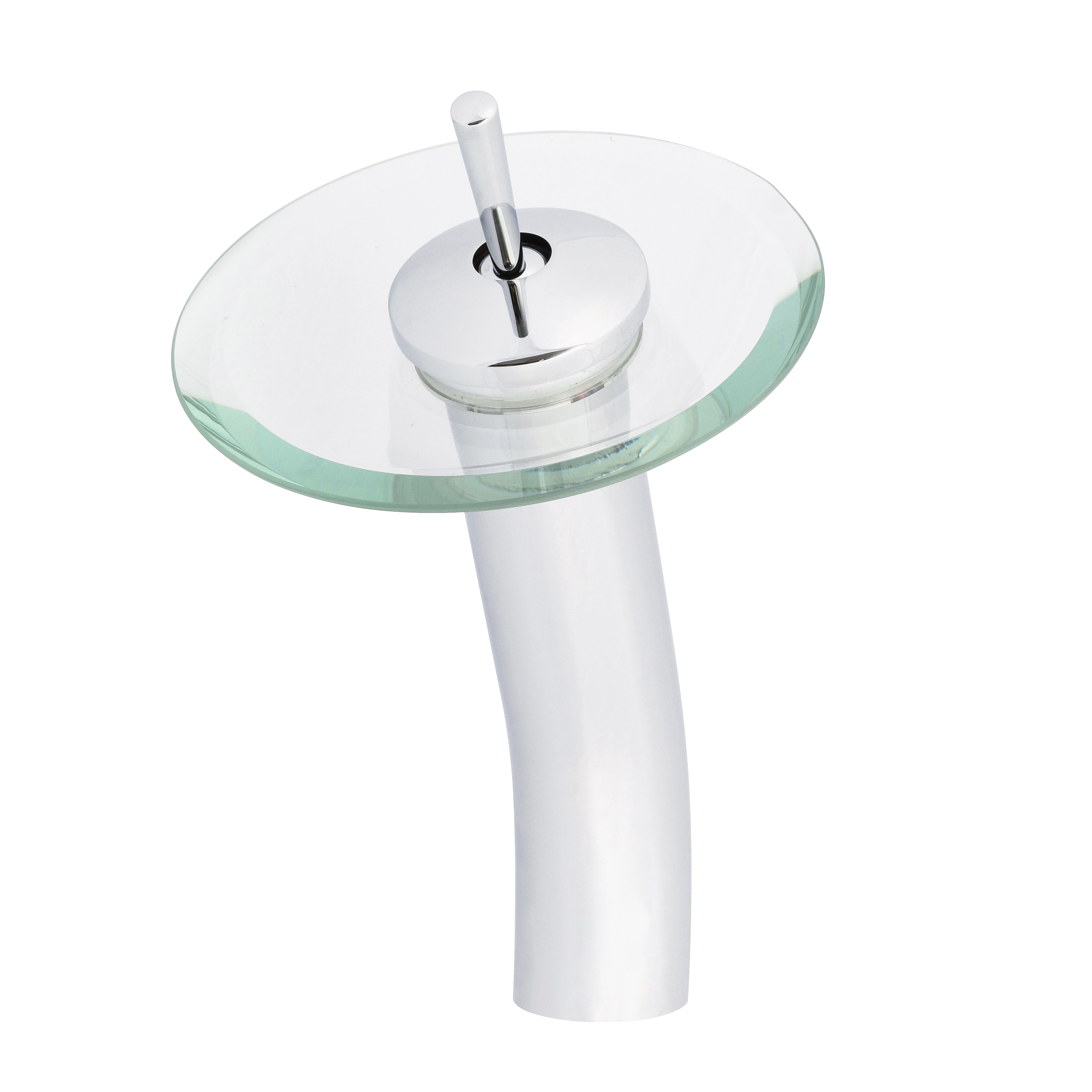 Torneira Monocomando para Pia de Banheiro Bica Alta Cromada Victoria Led Sensea