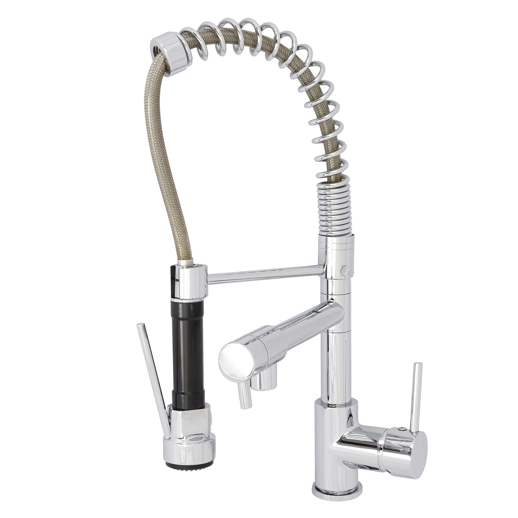 Torneira Monocomando Gourmet de Pia para Cozinha com Bica Média Flexível Cromada Chery Delinia