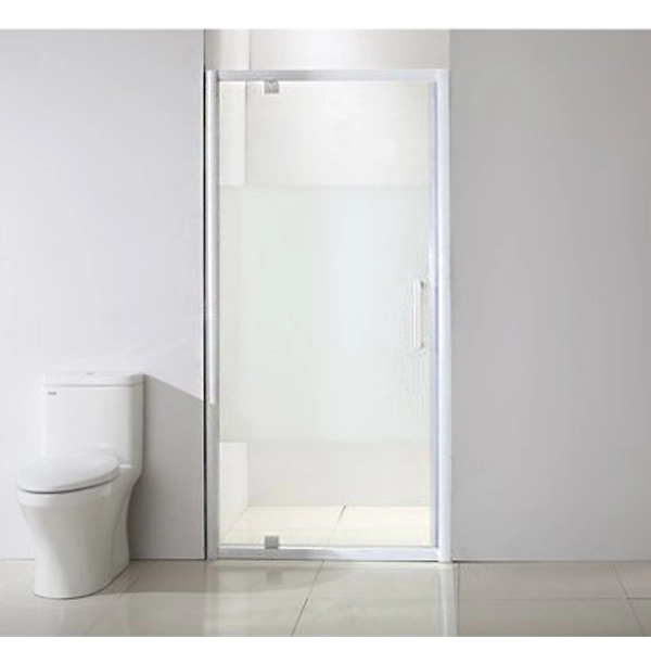 Kit Box Frontal Vidro Incolor Pivotante Ajustável 87,5x90,5x190cm Branco Sensea