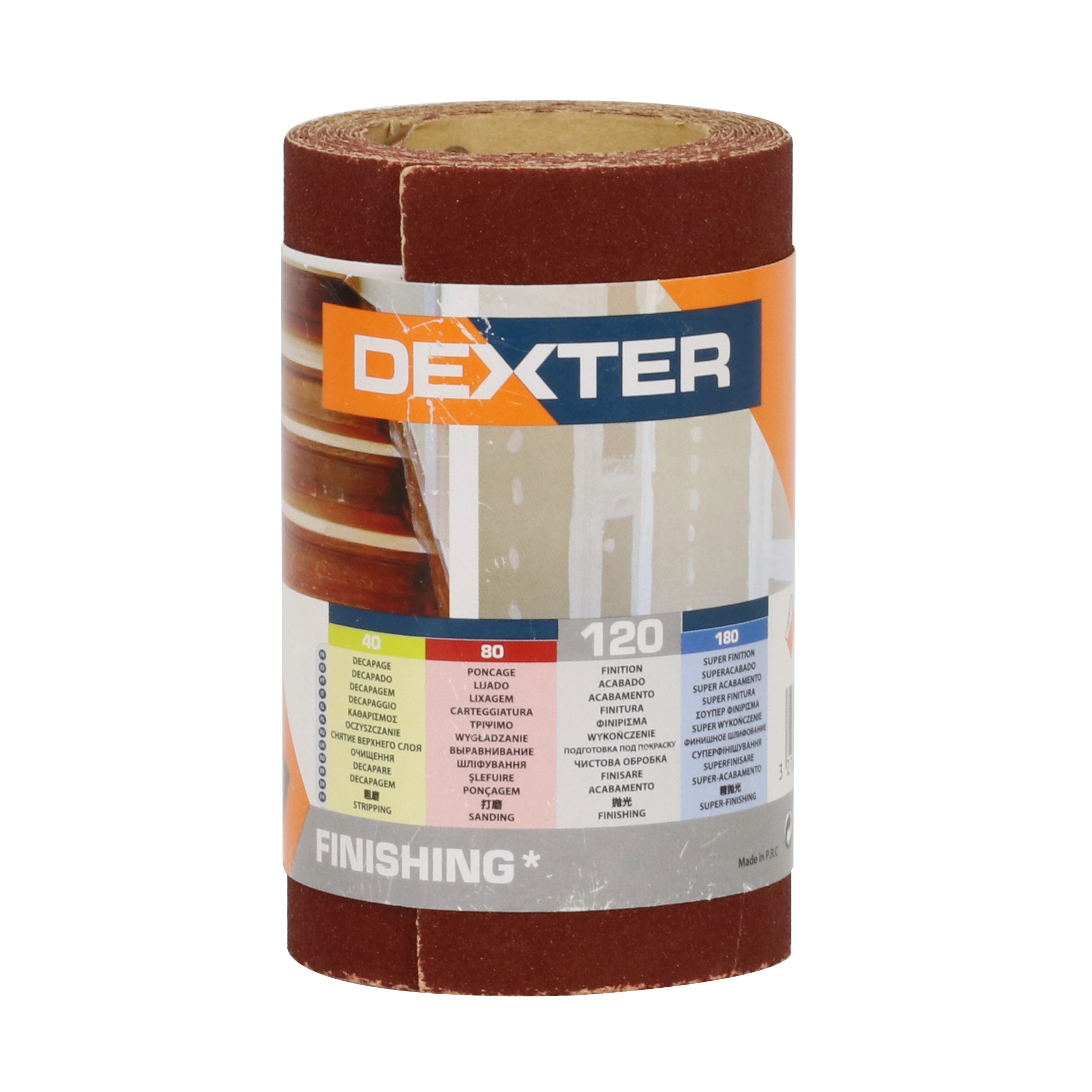 Rolo de Lixa Manual e Orbital Madeira Grão 120 93x2500mm Dexter