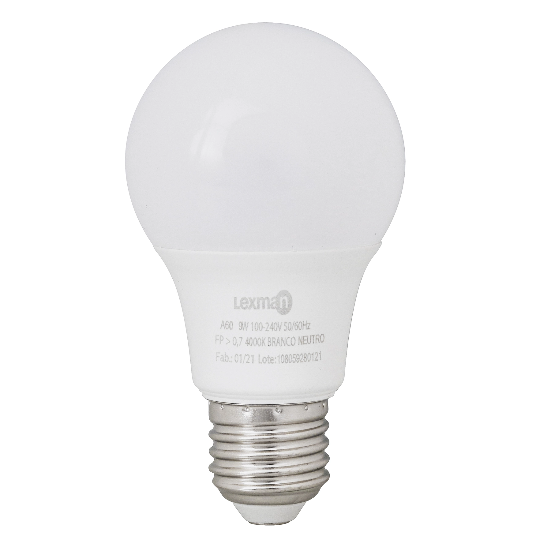 Lâmpada LED Bulbo Luz Neutra A60 9W Lexman Bivolt