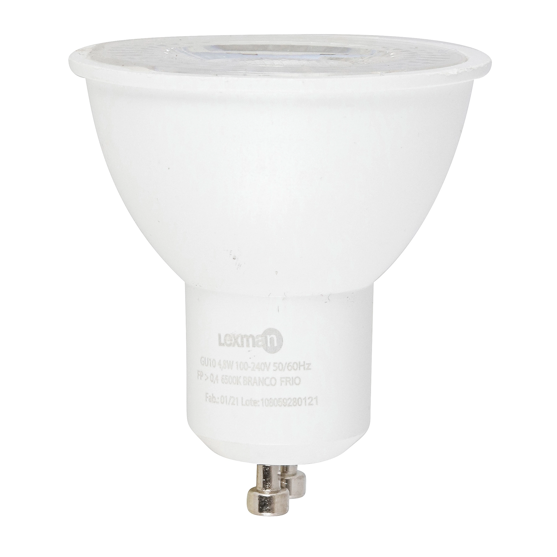 Lâmpada LED Dicroica Luz Branca 350lm 4,8W Lexman Bivolt