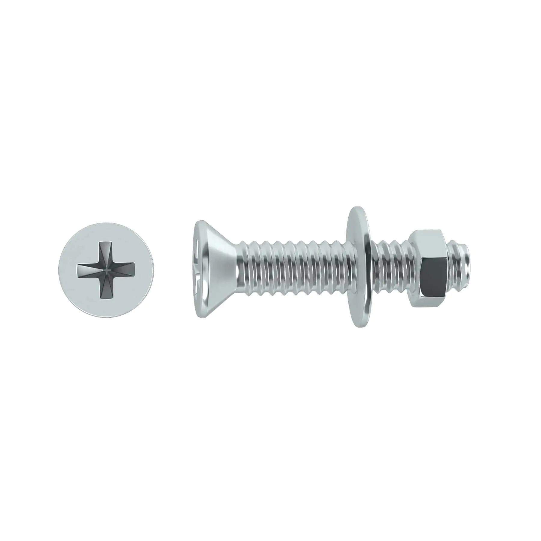 Parafuso Cabeça Chata Philips 5x80mm 6 Peças Standers