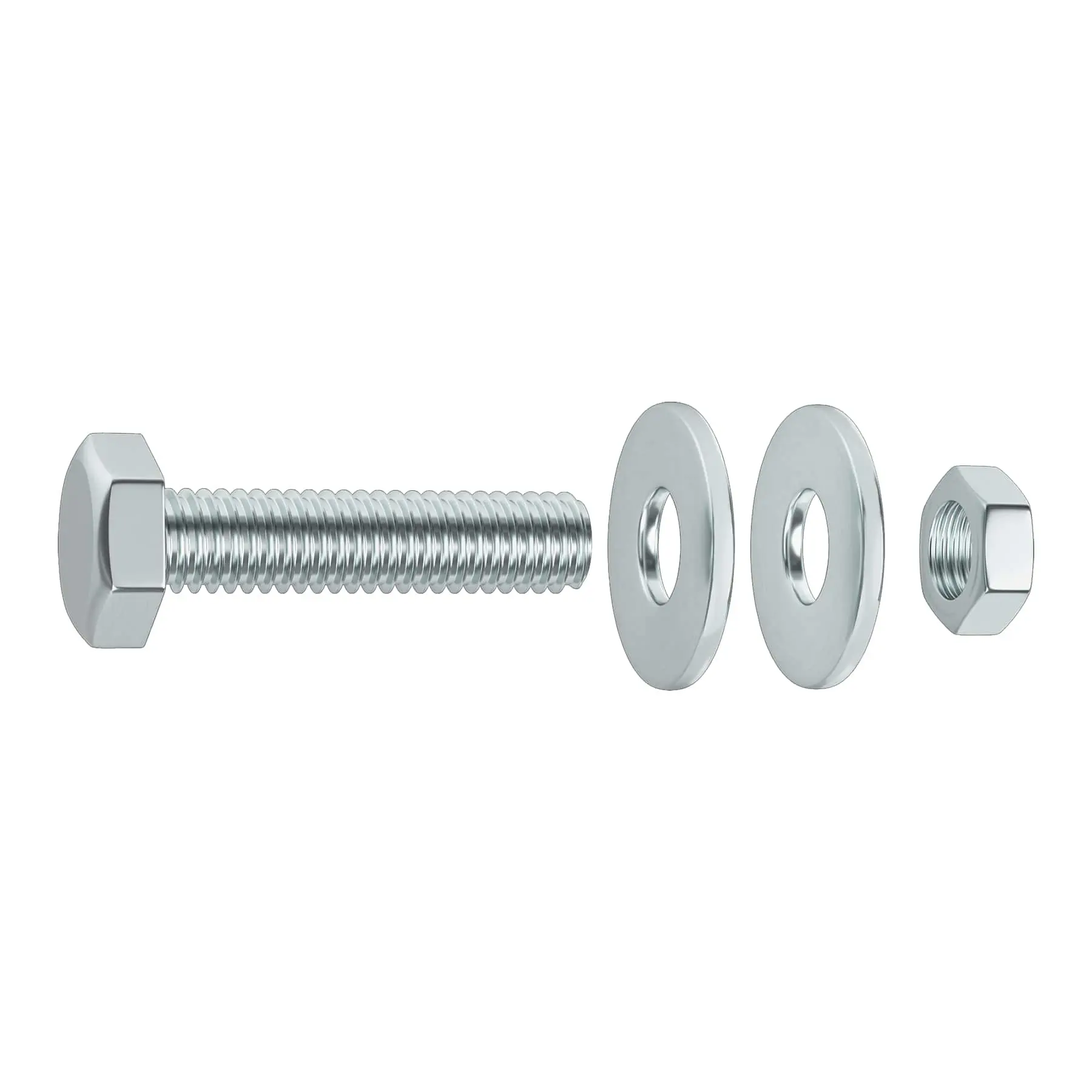 Parafuso Cabeça Sextavada 6x50mm 6 Peças Standers