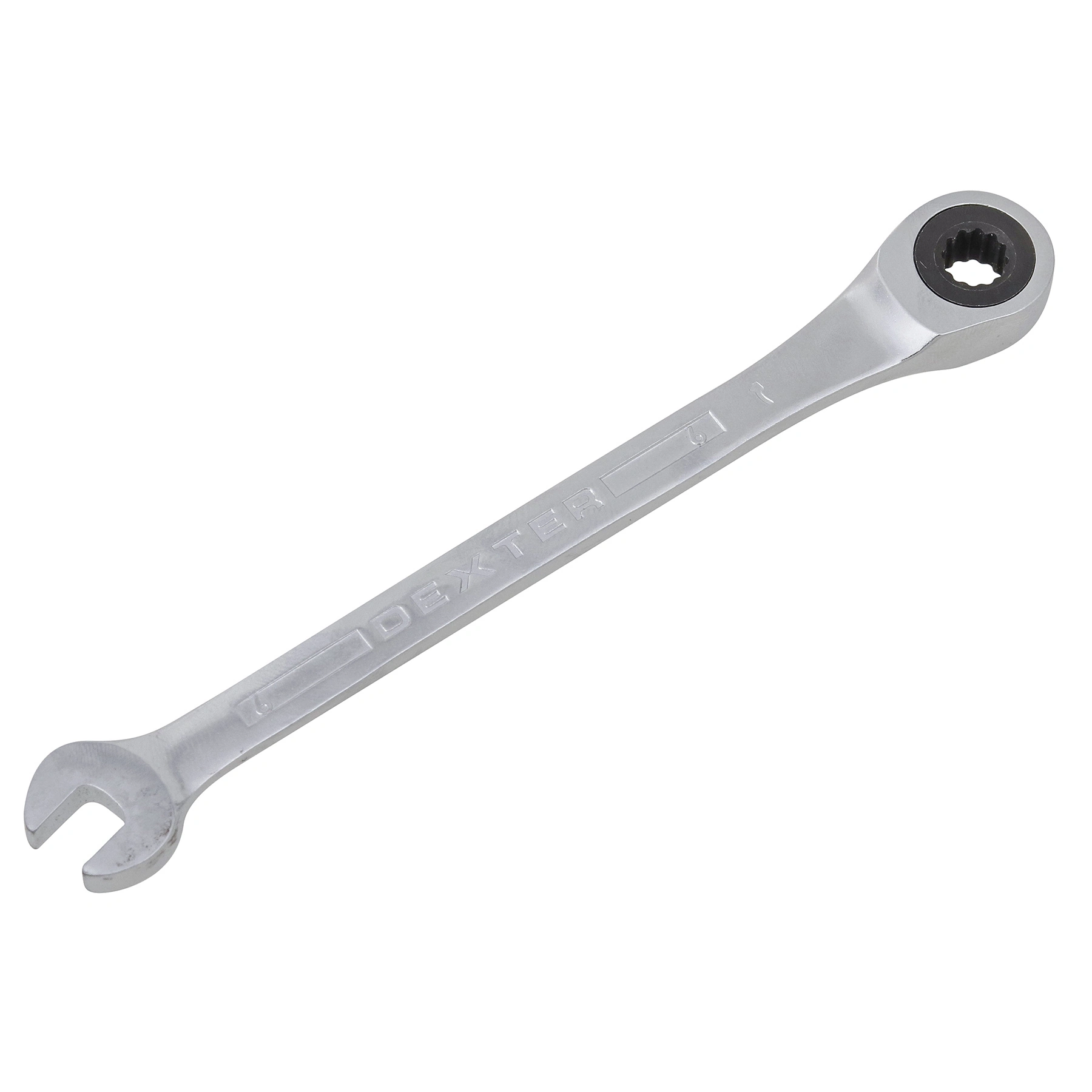 Chave Combinada com Catraca 6mm em Aço Cromo-Vanádio Dexter