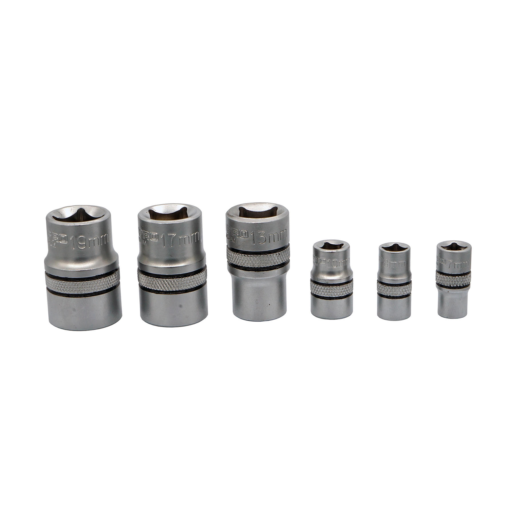 Jogo de Soquetes Estriados 7-19mm 6 Peças Dexter Pro