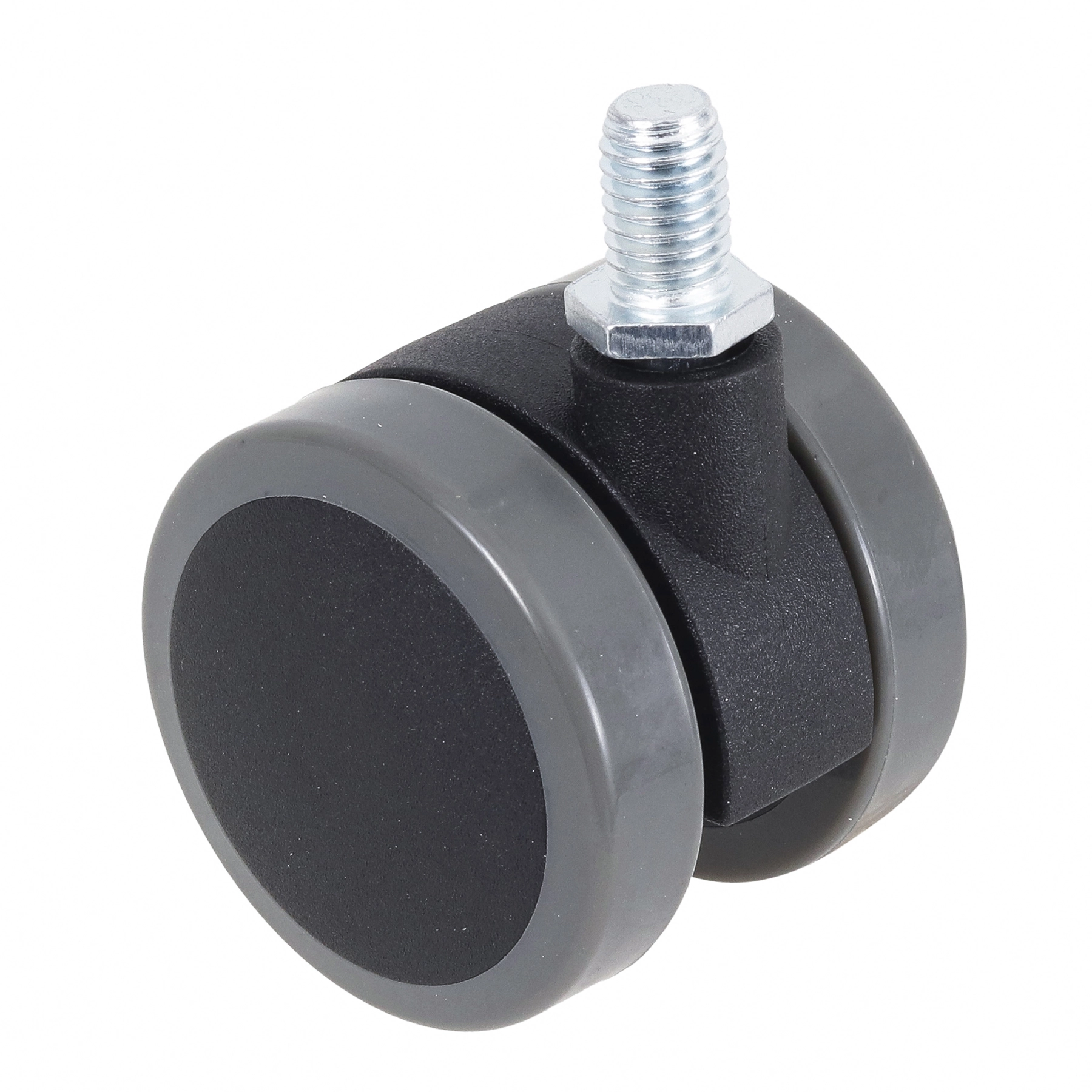 Rodízio de Plástico sem Freio Preto 50mm até 40kg Standers