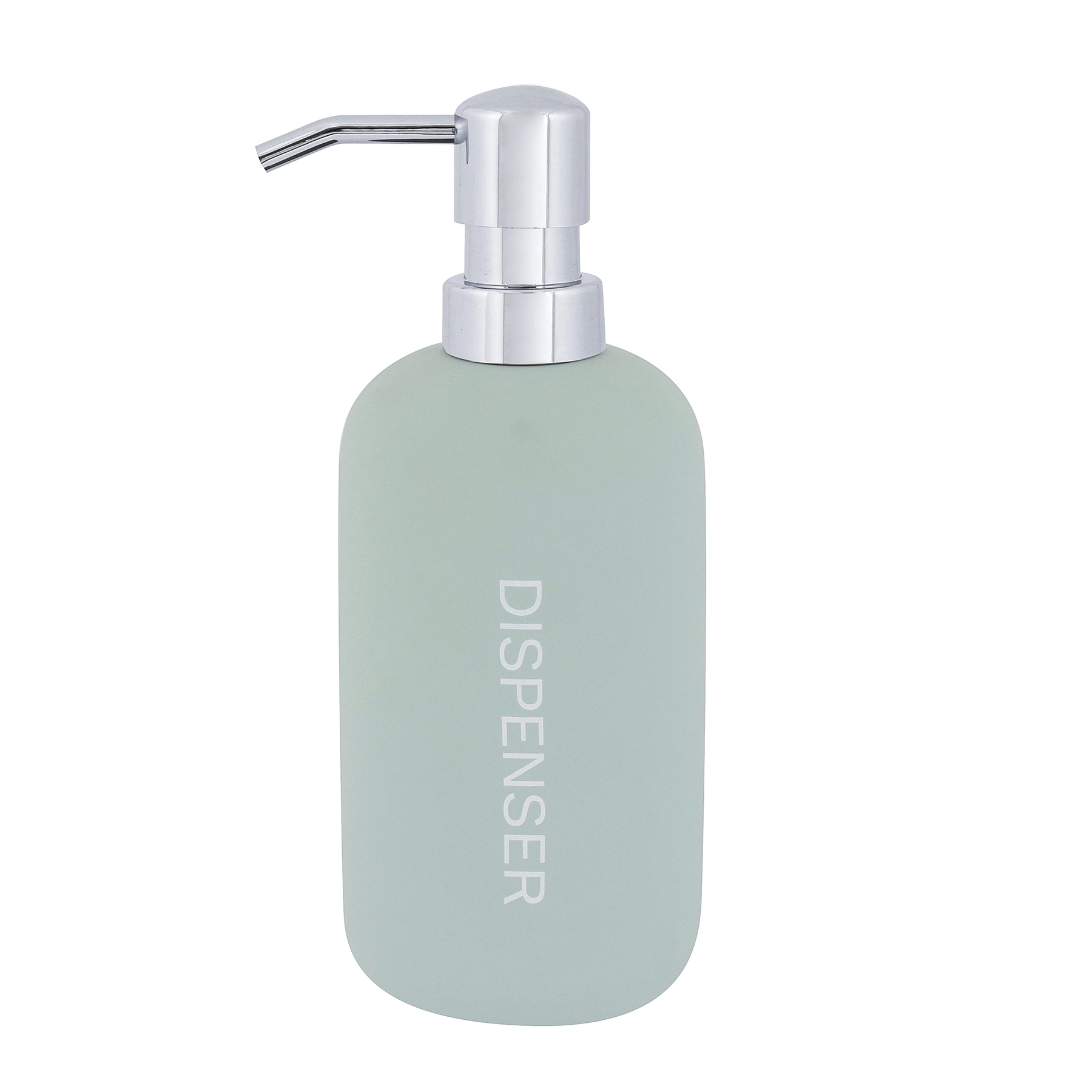 Porta Sabonete Líquido de Bancada para Banheiro 360ml Cerâmica Verde Matte Remix Sensea