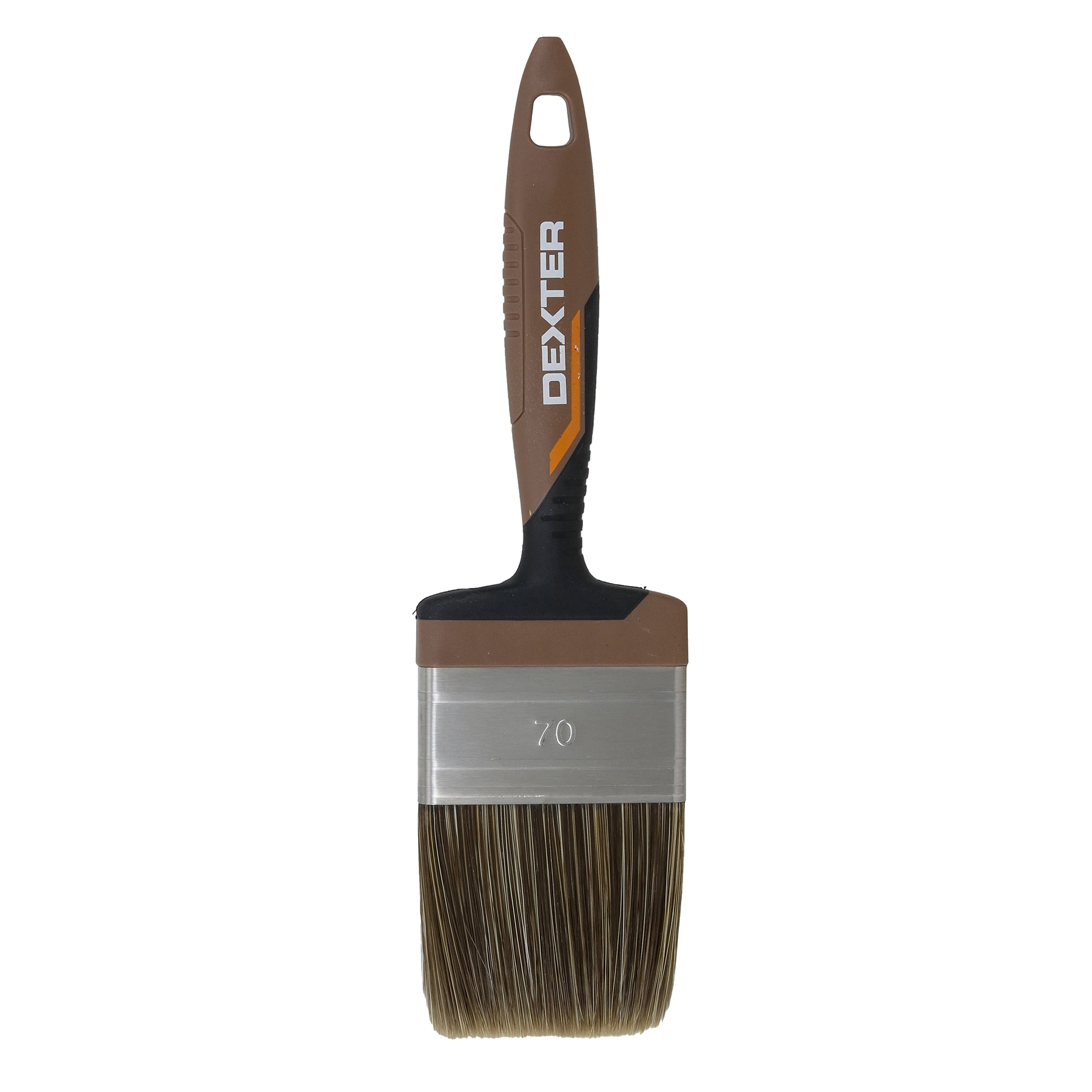 Pincel para Stain e Verniz 70mm Dexter Cabo Ergonômico Marrom
