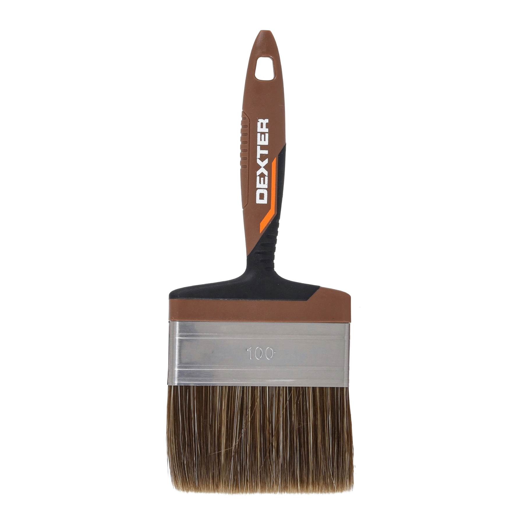 Pincel para Stain e Verniz 100mm Dexter Cabo Ergonômico Marrom