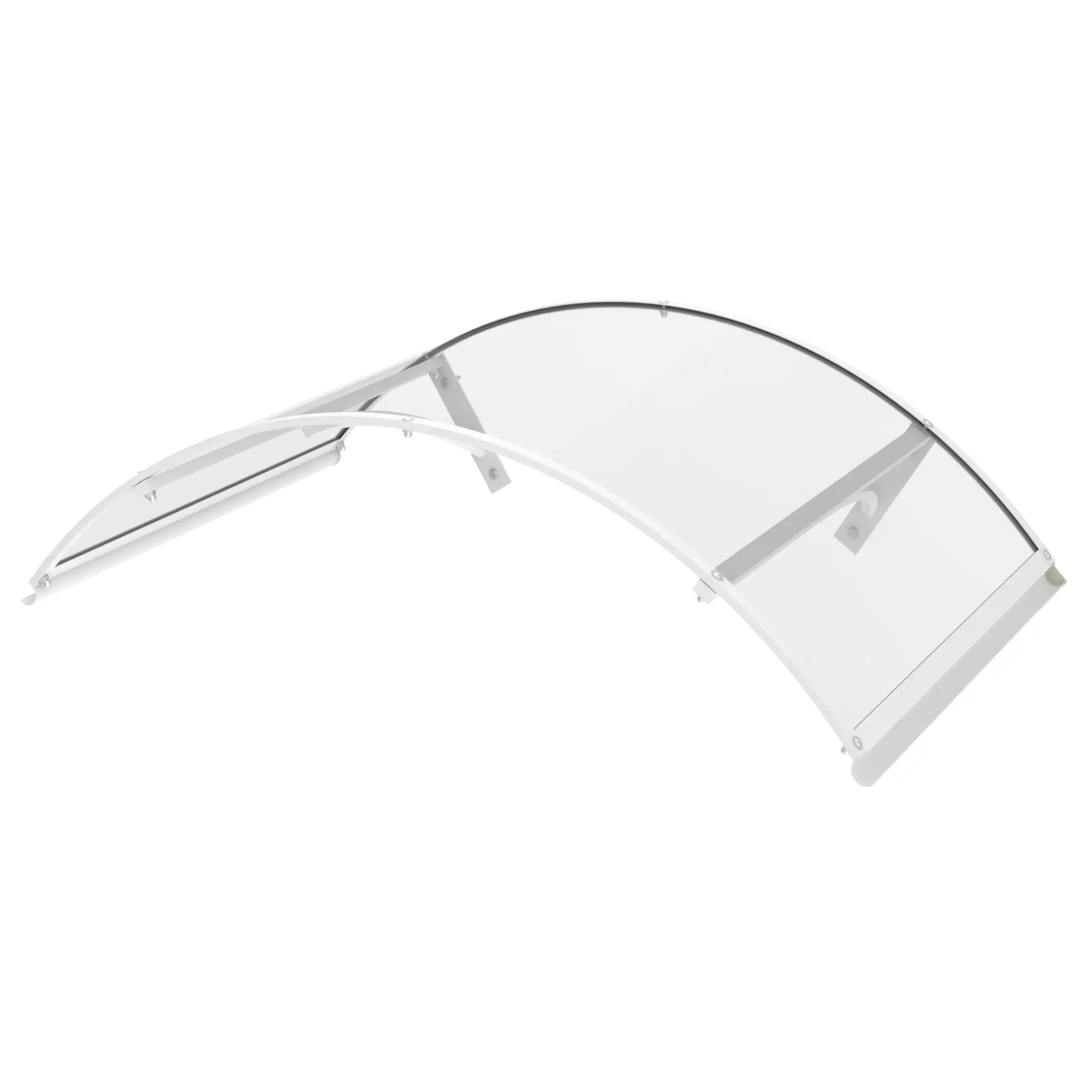 Toldo Fixo Policarbonato Túnel Transparente 1,50x0,90m Artens