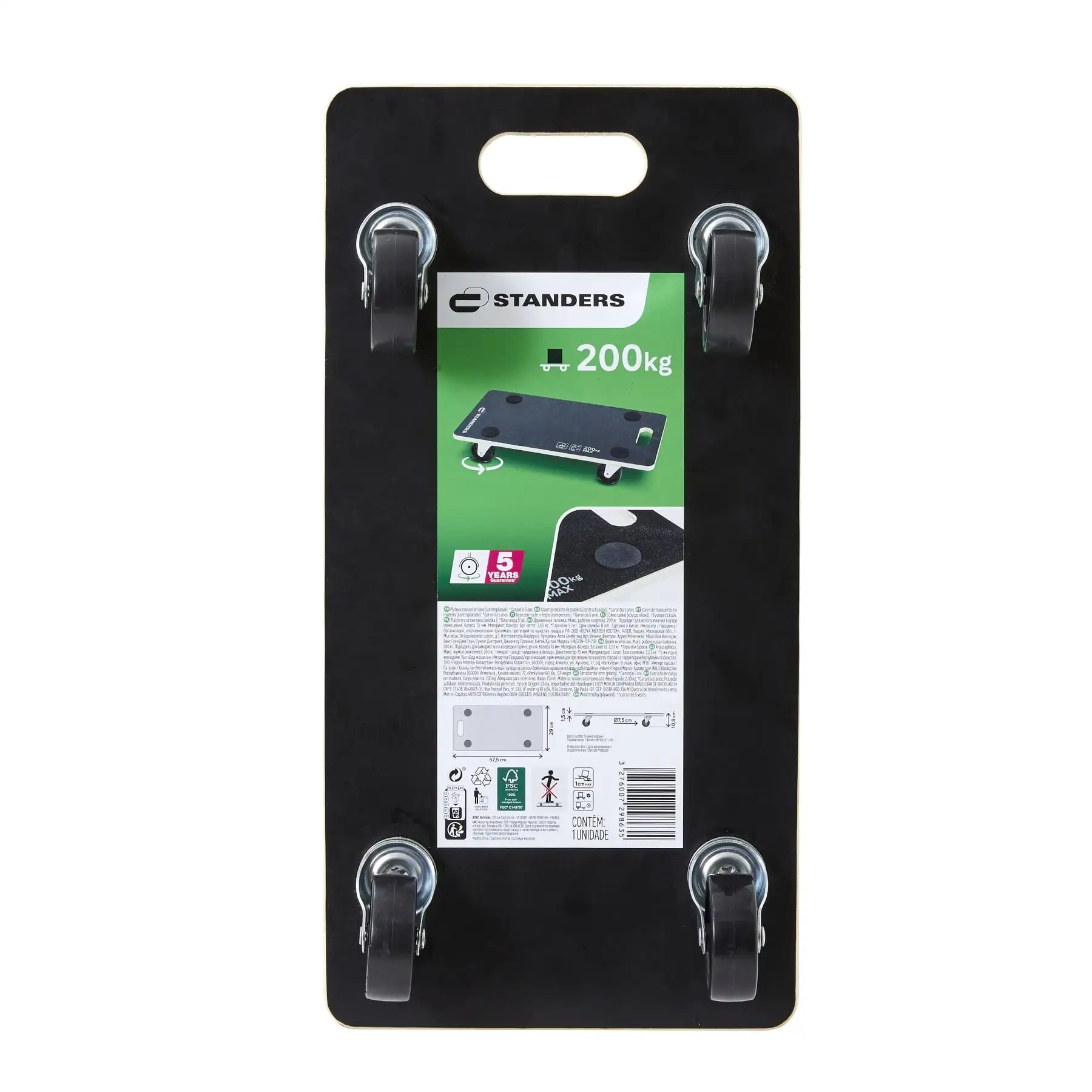 Suporte para Mover Objetos até 200kg em MDF com Rodas Standers