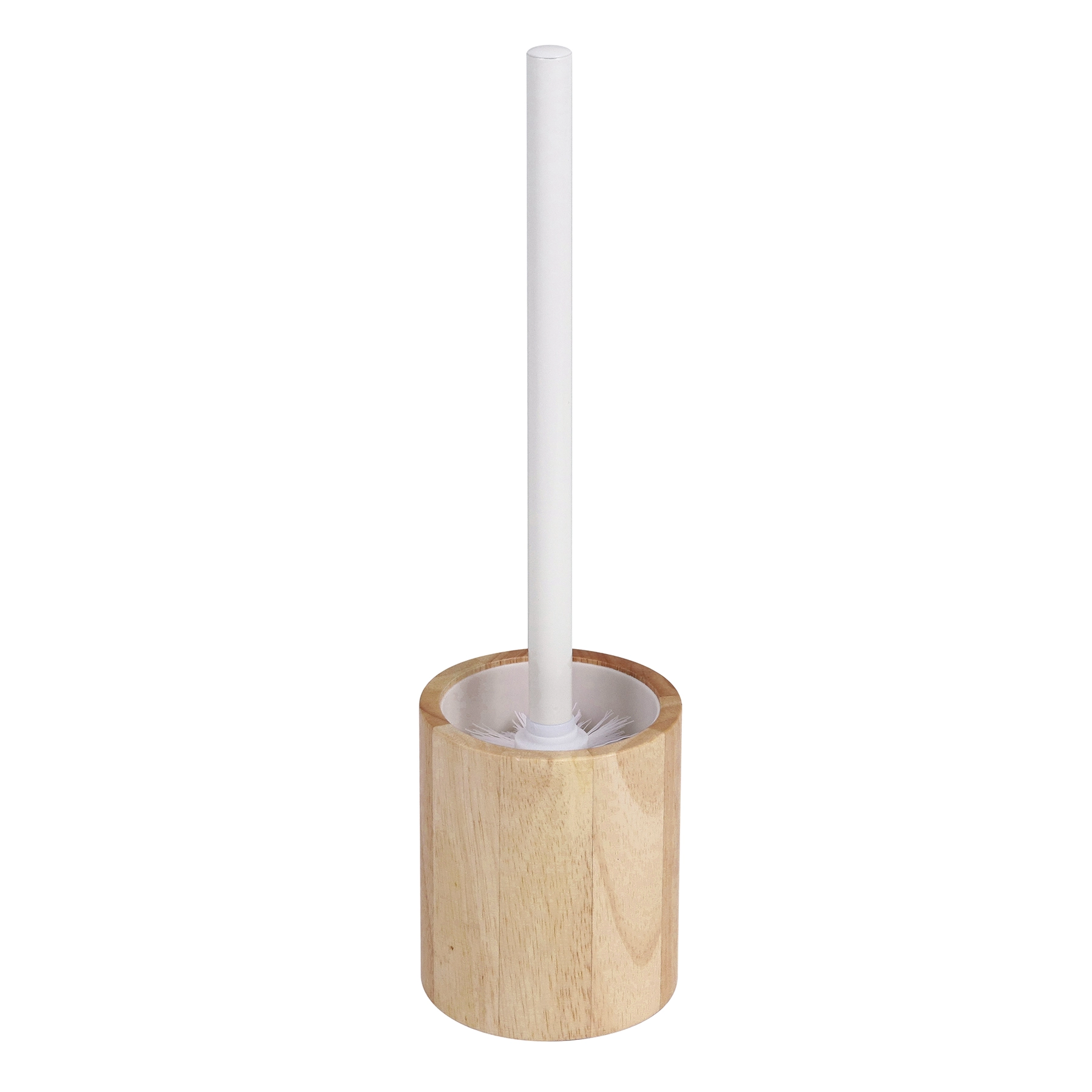 Escova Sanitária Madeira Scandi Redondo Branco Sensea